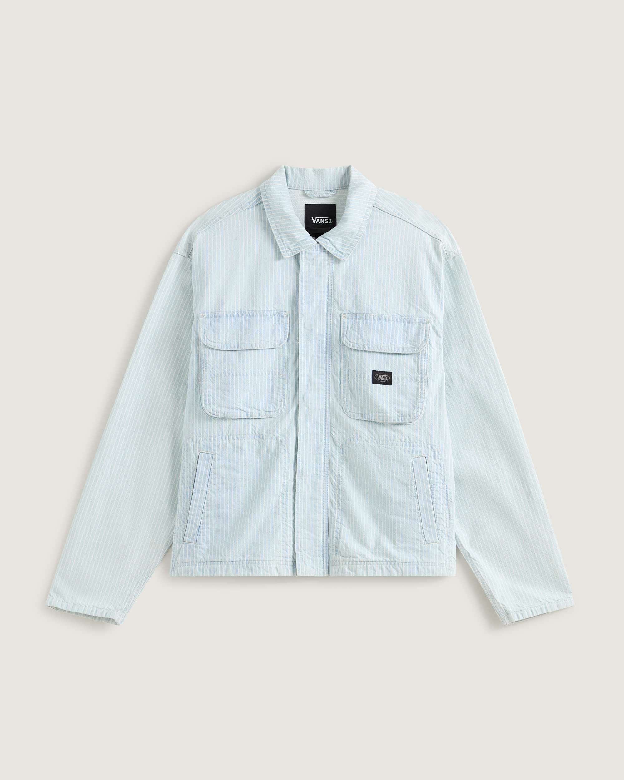 Chaqueta de denim a rayas Umber VANS Gris HERO