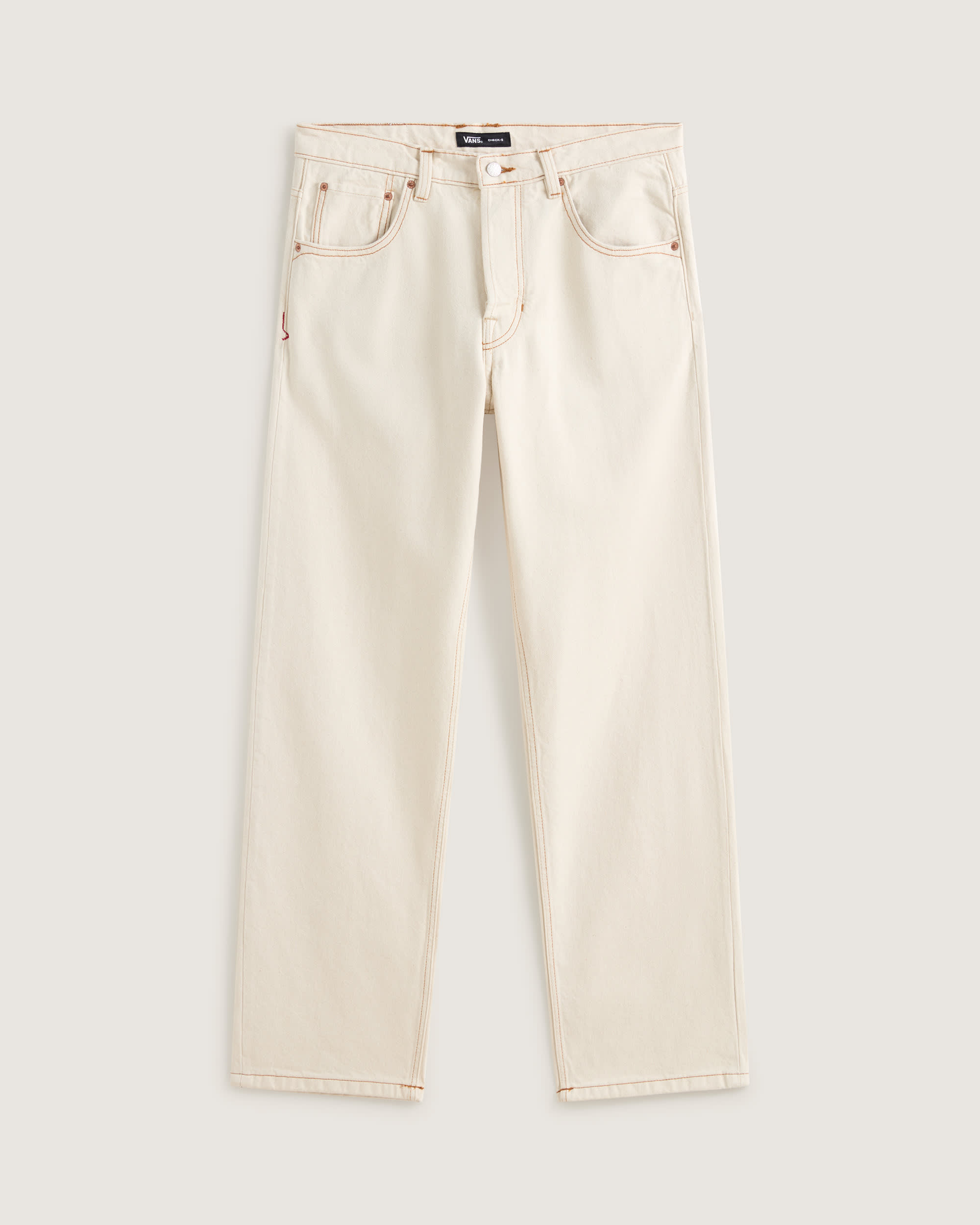 Premium Check5 Loose Denim Trousers VANS White HERO