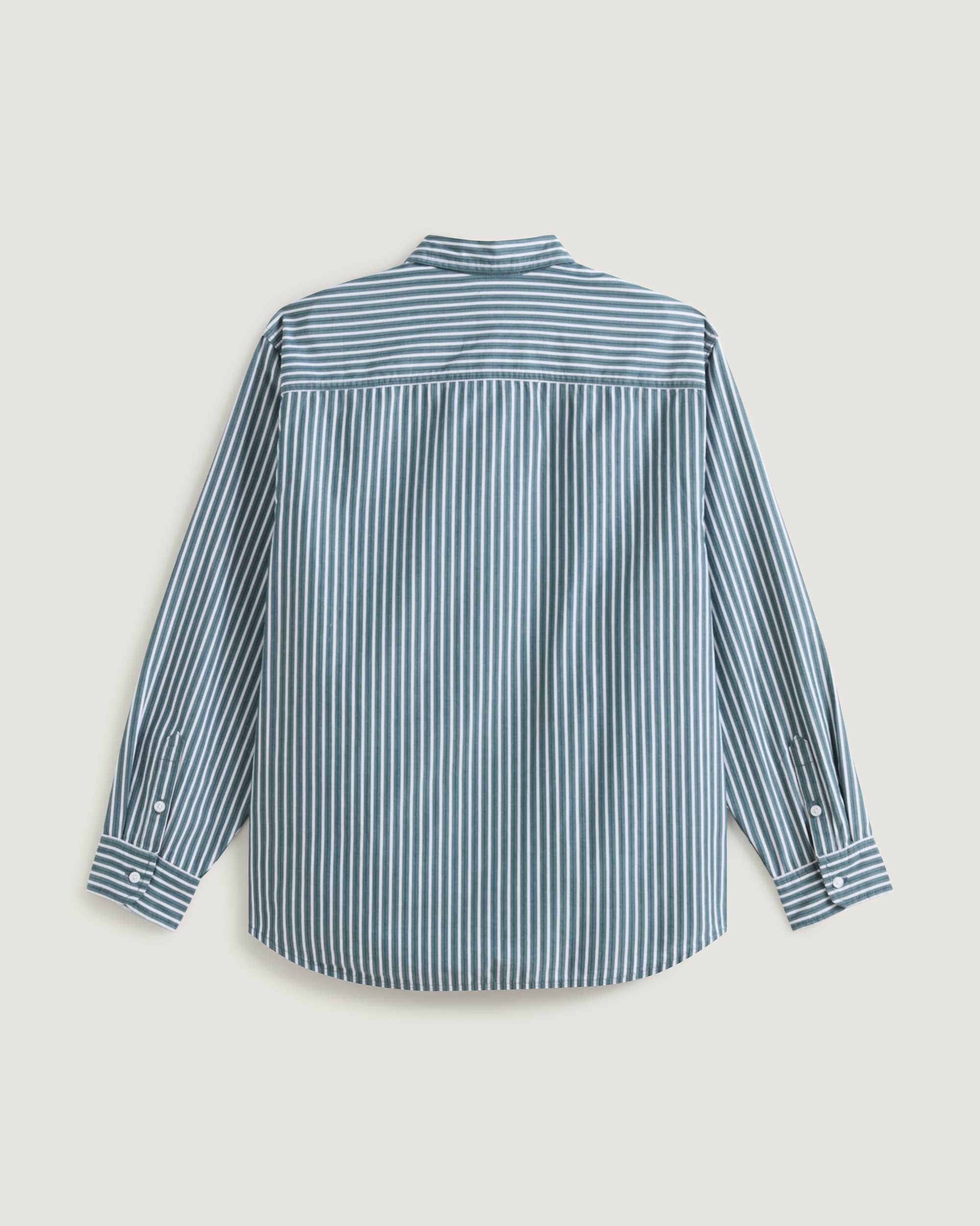 Premium Dobby Stripe Langarmshirt VANS Grn ALT1