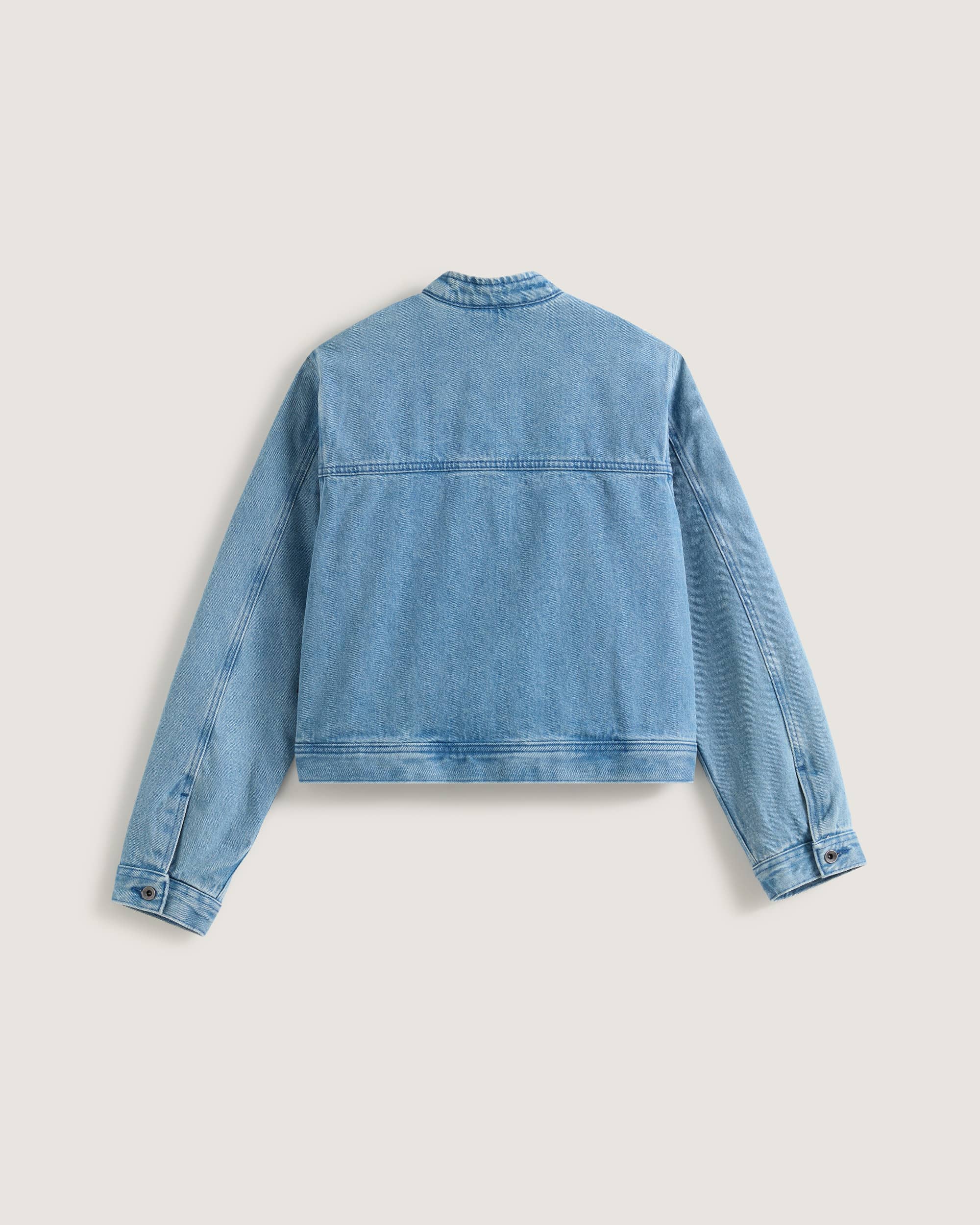 LX WMN Pomona Collarless Station Jacket STONEWASHBLUE VANS Blue ALT1