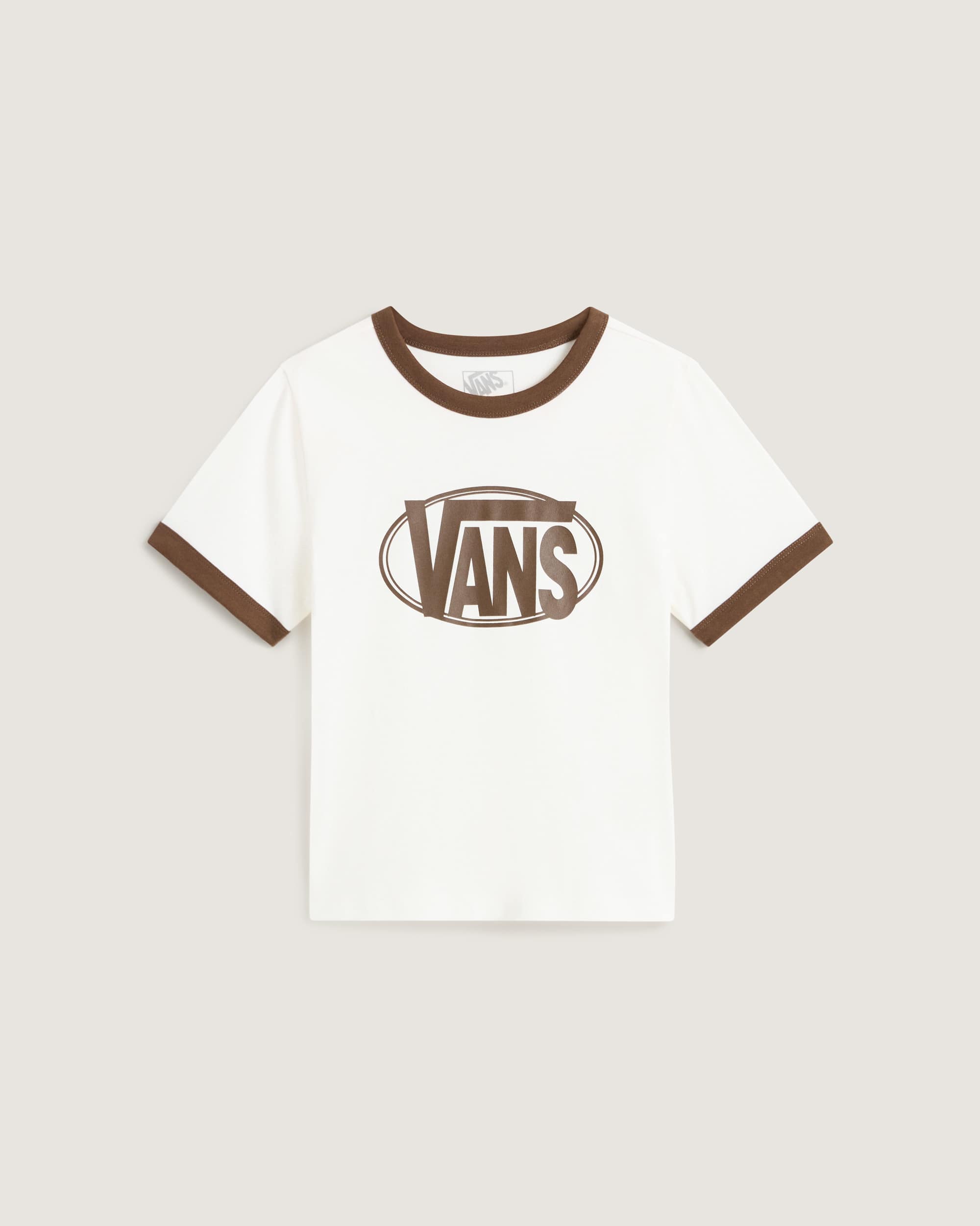 Tshirt Center Chest Ringer VANS Blanc HERO