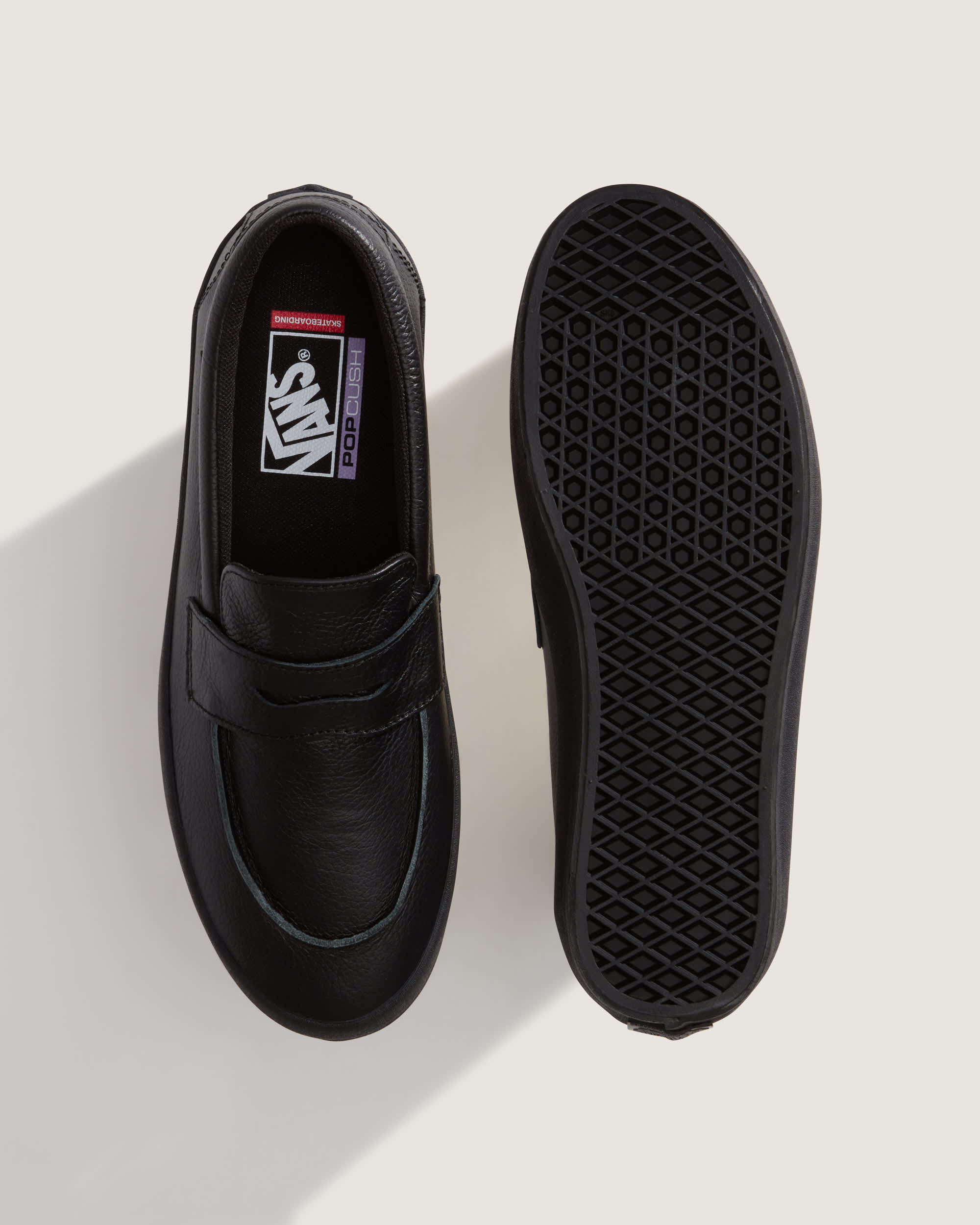 Skate Loafer Schuhe VANS Schwarz ALT2
