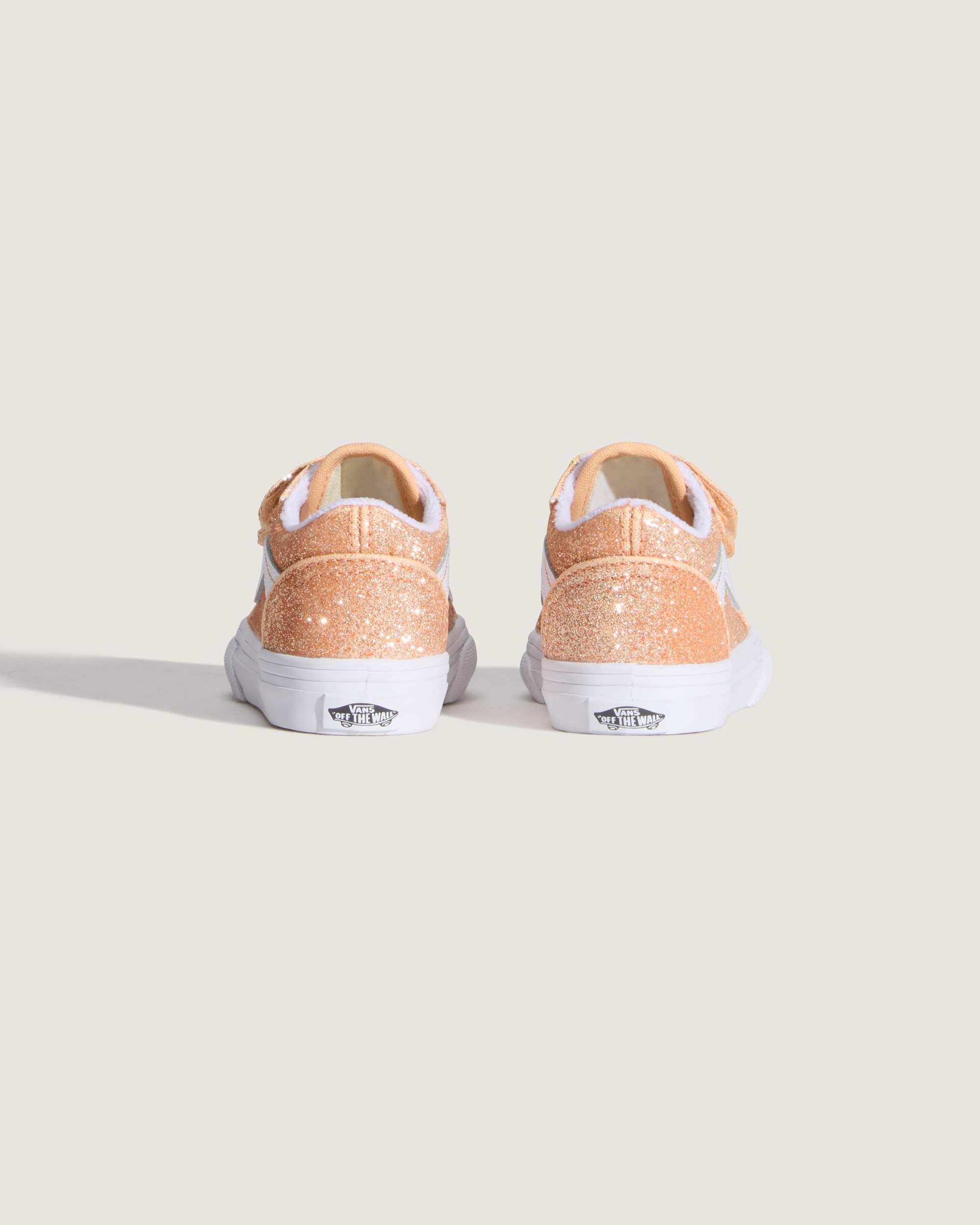 Old Skool V GLITTER Apricot Glow VANS Orange ALT3