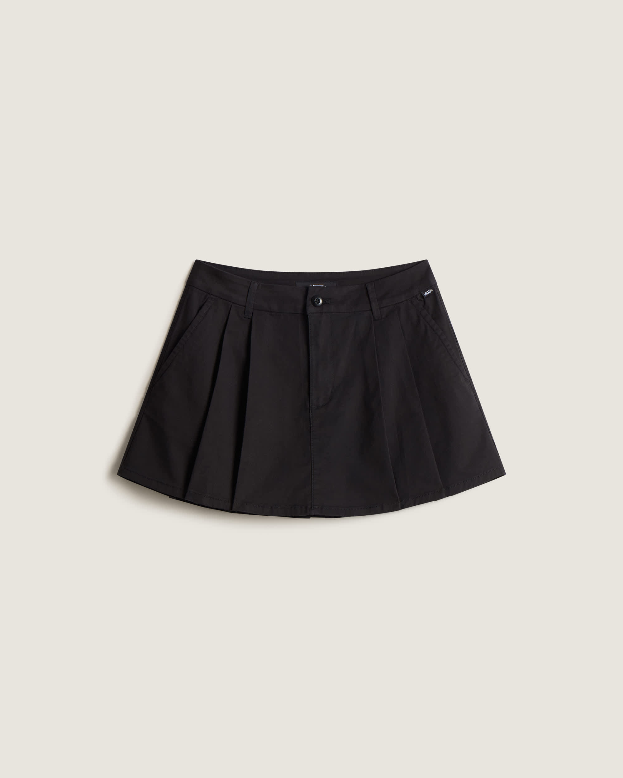 Authentic Chino Mini Skirt Black VANS Nero HERO
