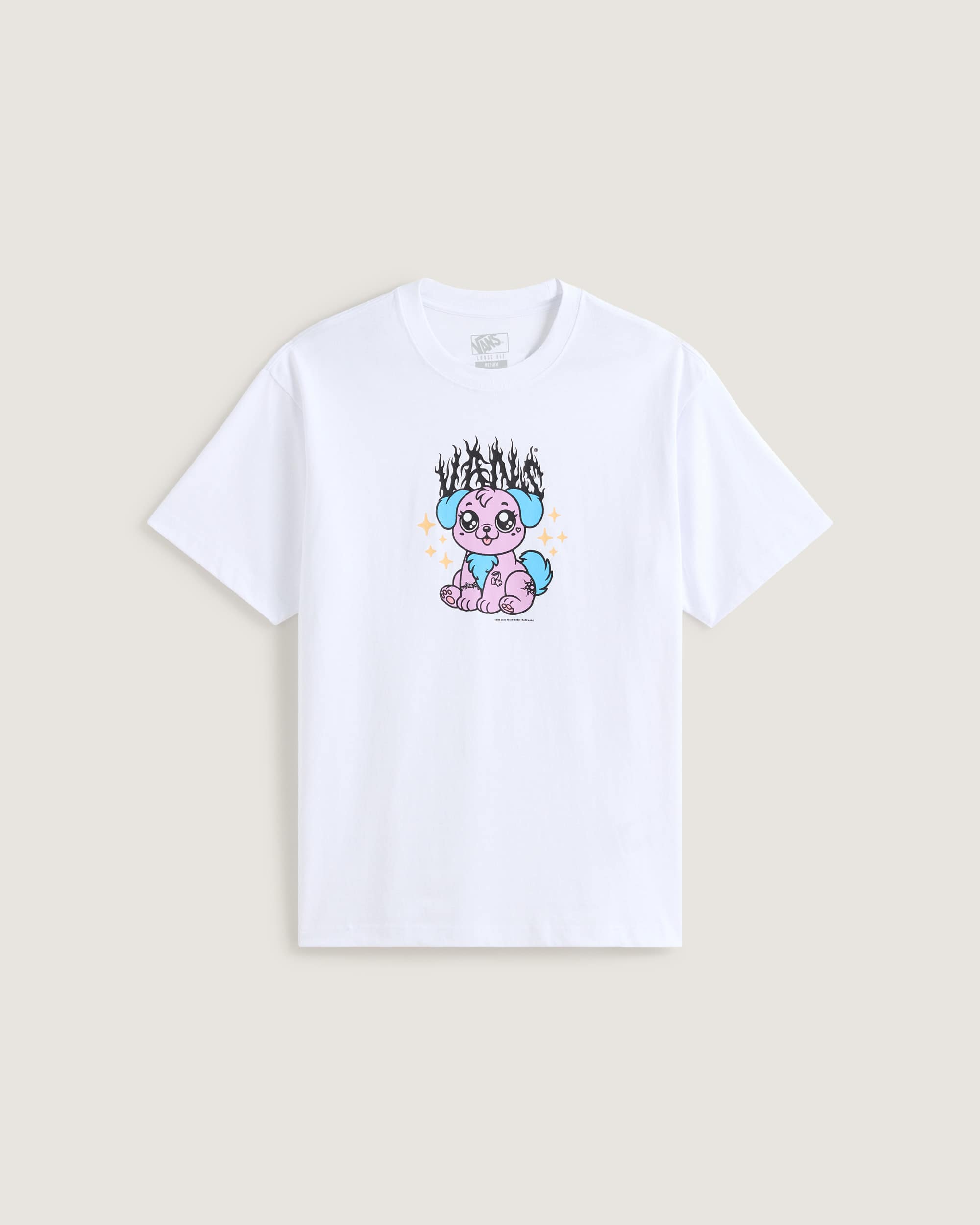Puppy Loose Tee VANS Wit HERO