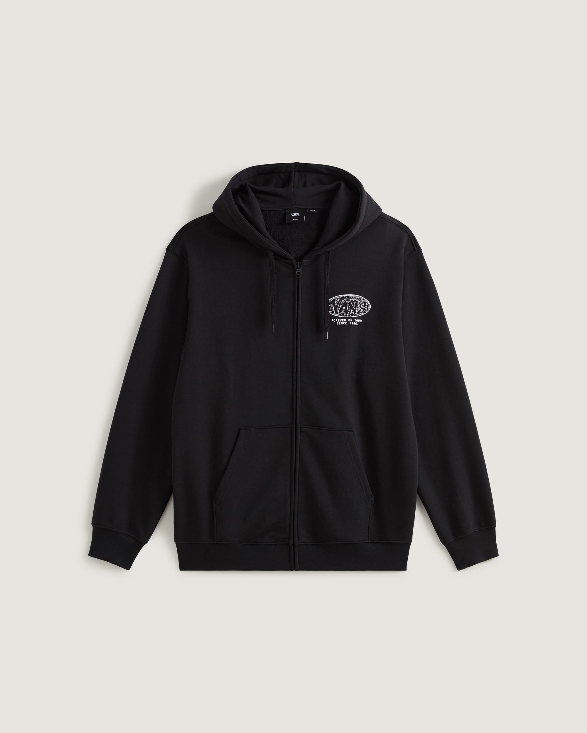 Felpa con cappuccio e zip World Tour Loose VANS Nero HERO