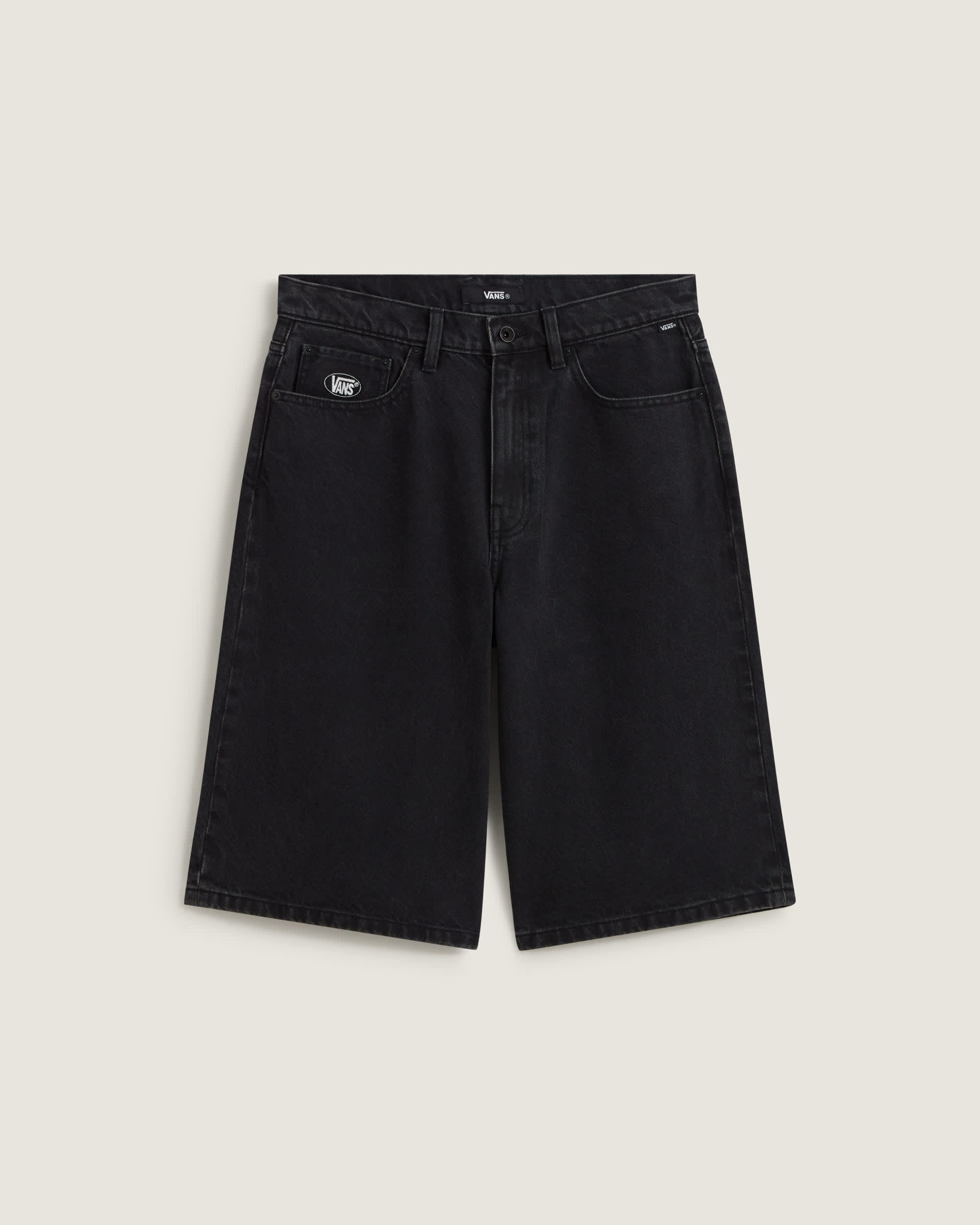 STRETCHED LOGO DENIM SHORT Black Light Stonewash VANS Schwarz HERO