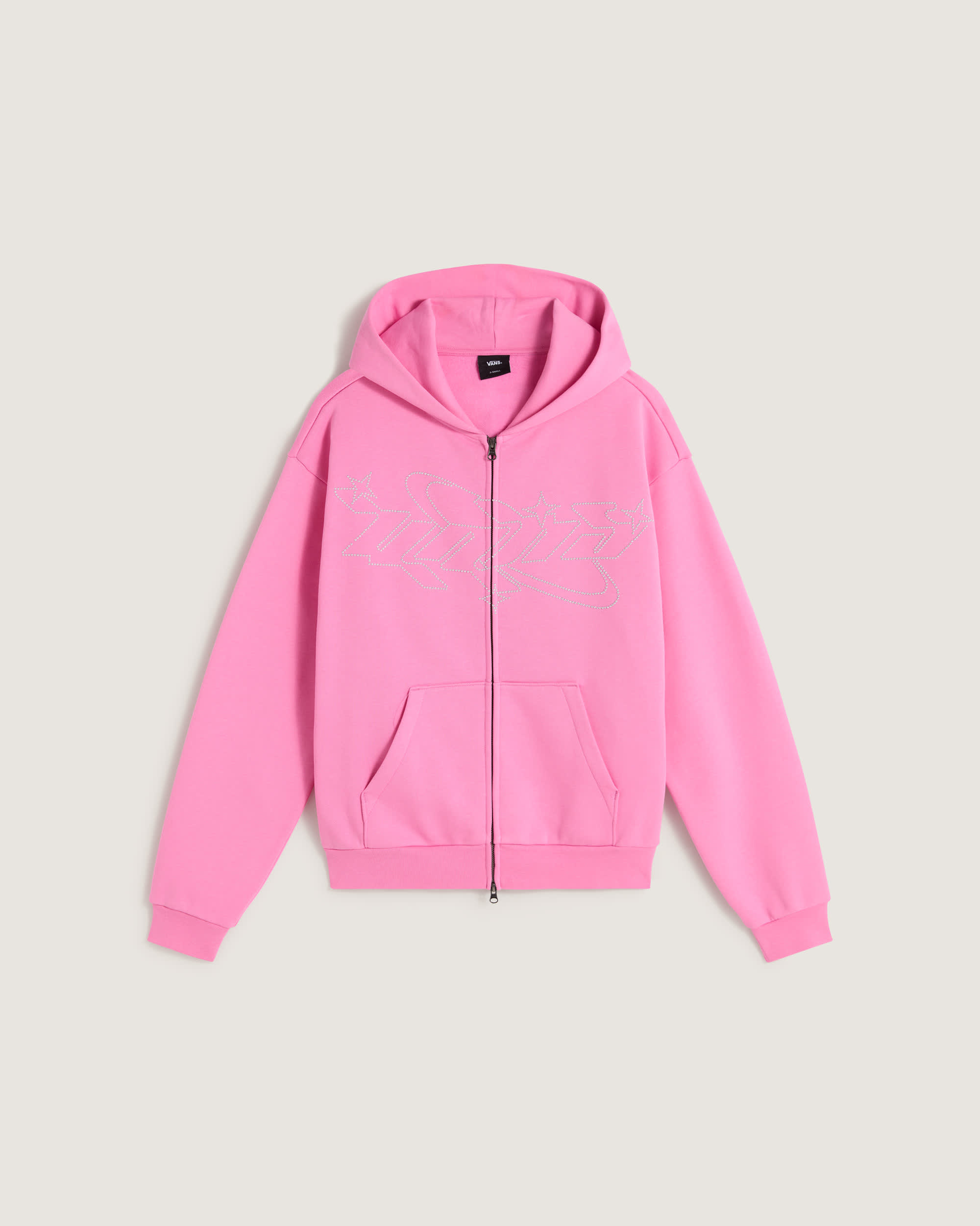 Sweat  capuche zipp Y2K Star VANS Rose HERO