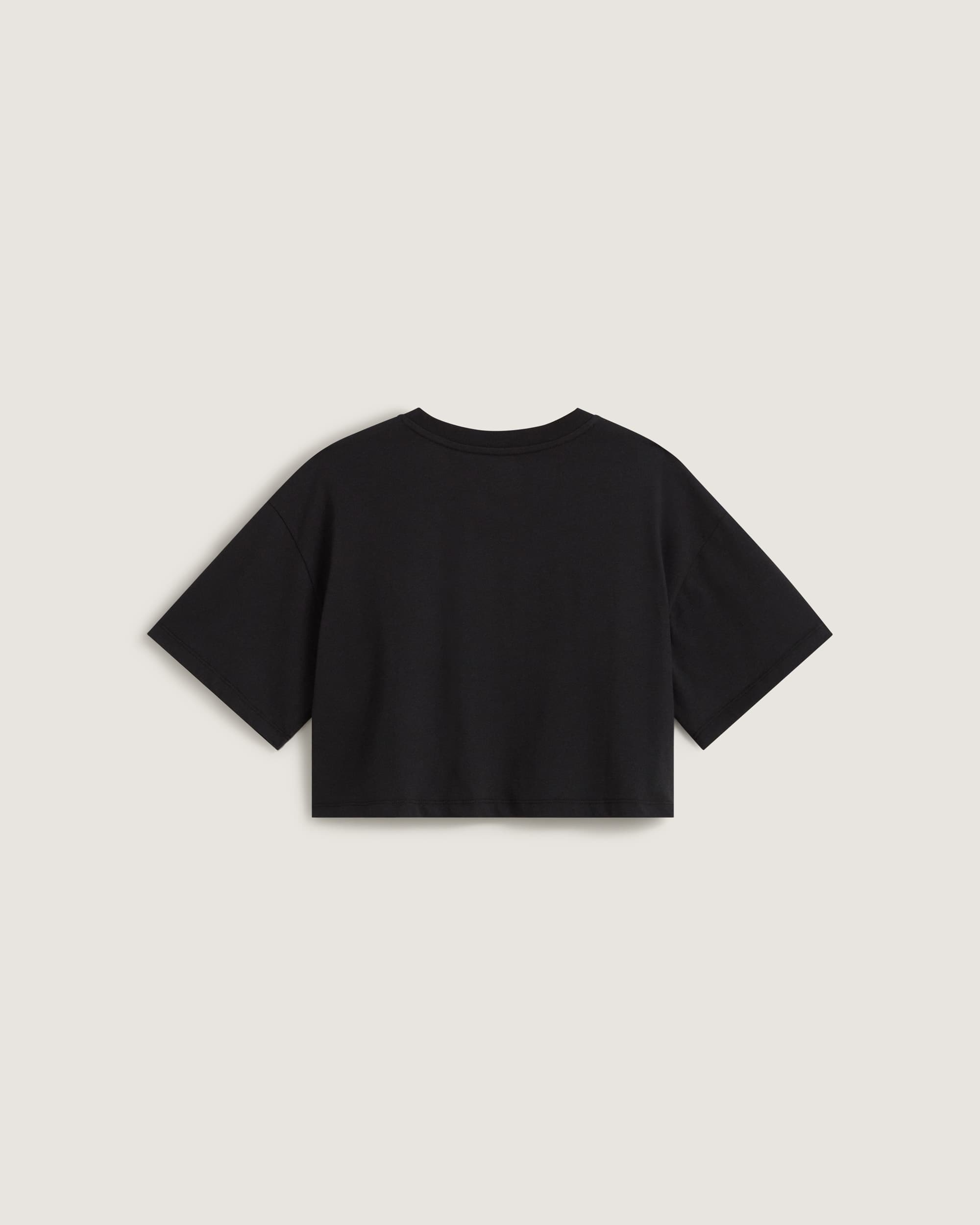 Y2K Boho Relax Crop TShirt VANS Schwarz ALT1