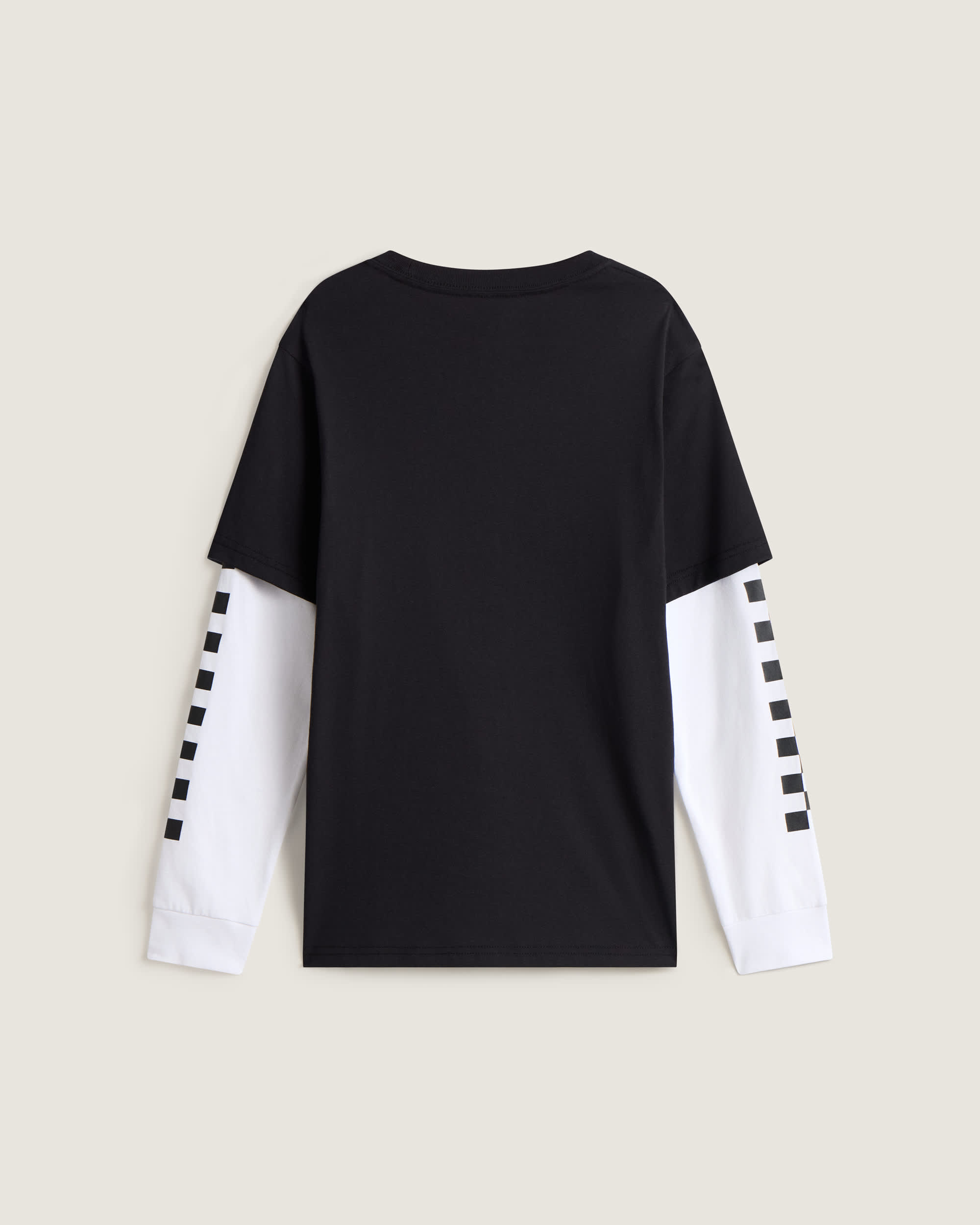 Twofer LangarmTShirt 814 Jahre mit CheckDetails VANS Schwarz ALT1