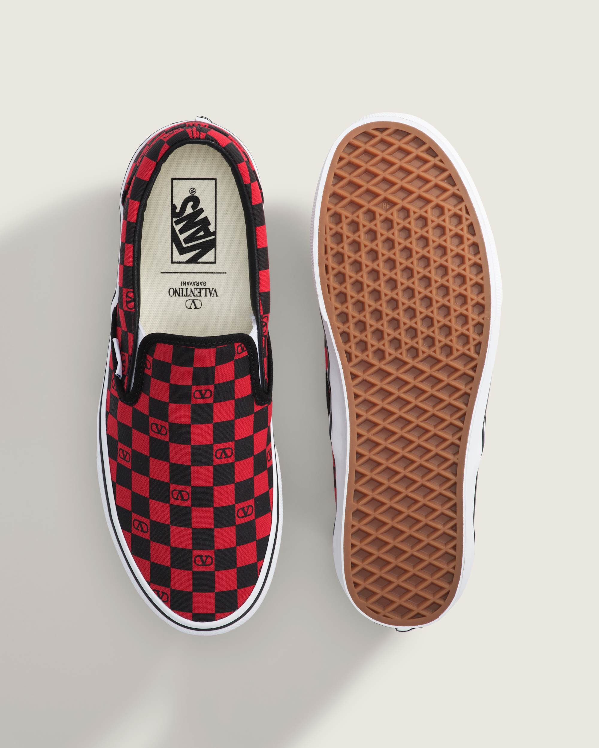 Scarpe Classic SlipOn Checkerboard Valentino Garavani e Vans VANS Rosso ALT2