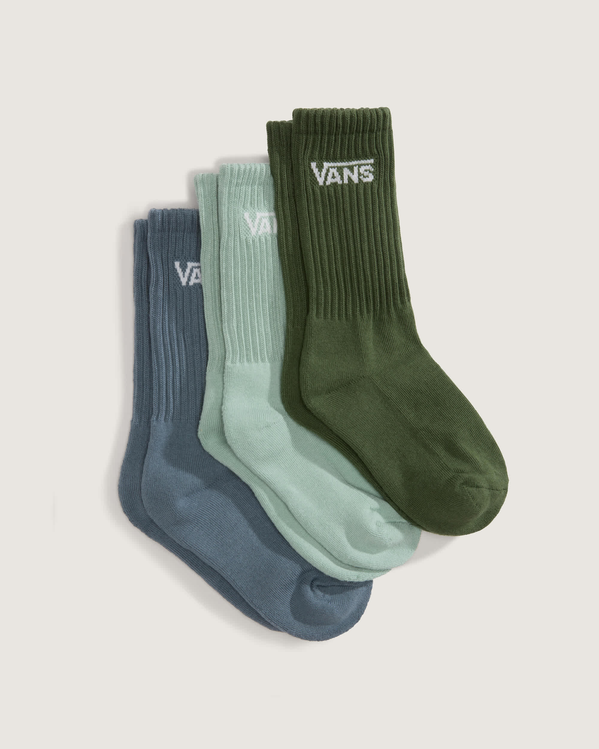 Chaussettes Classic Crew Enfant 3 paires VANS Vert ALT1