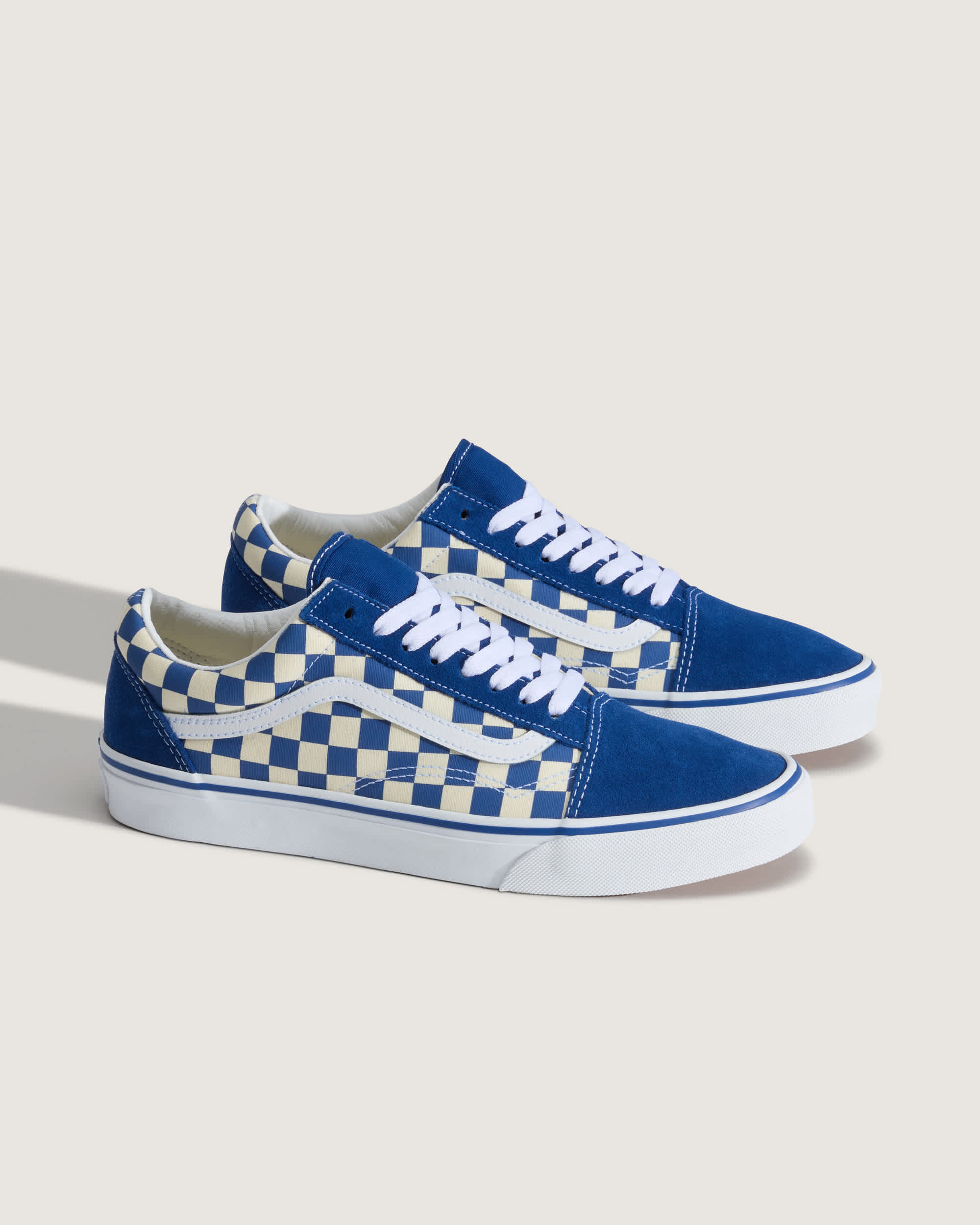 Old Skool Checkerboard Schuhe VANS Blau ALT1