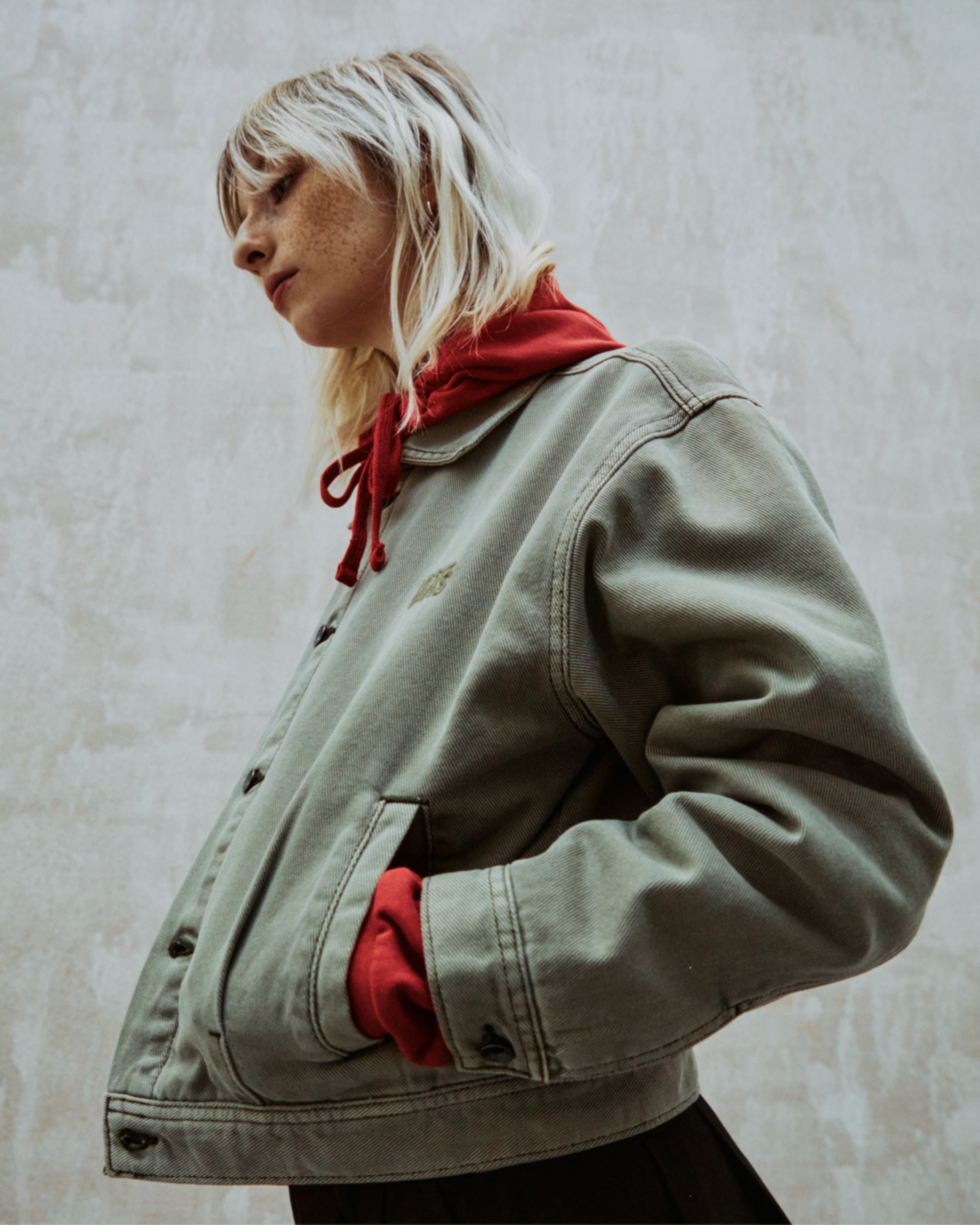 Womens Pomona Station Jacket VANS Beige ALT2