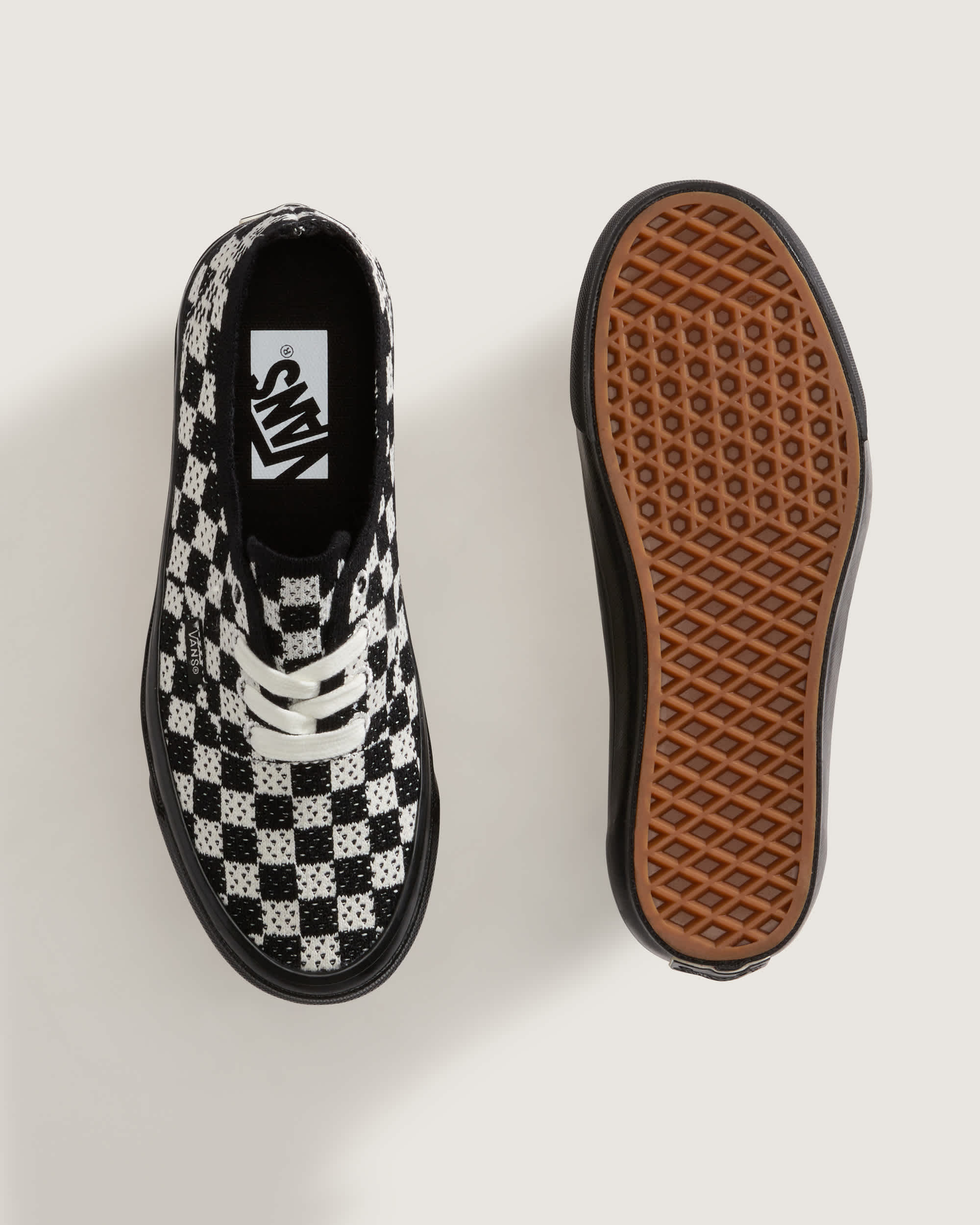 Premium Authentic Checkerboard Shoes VANS Black ALT2