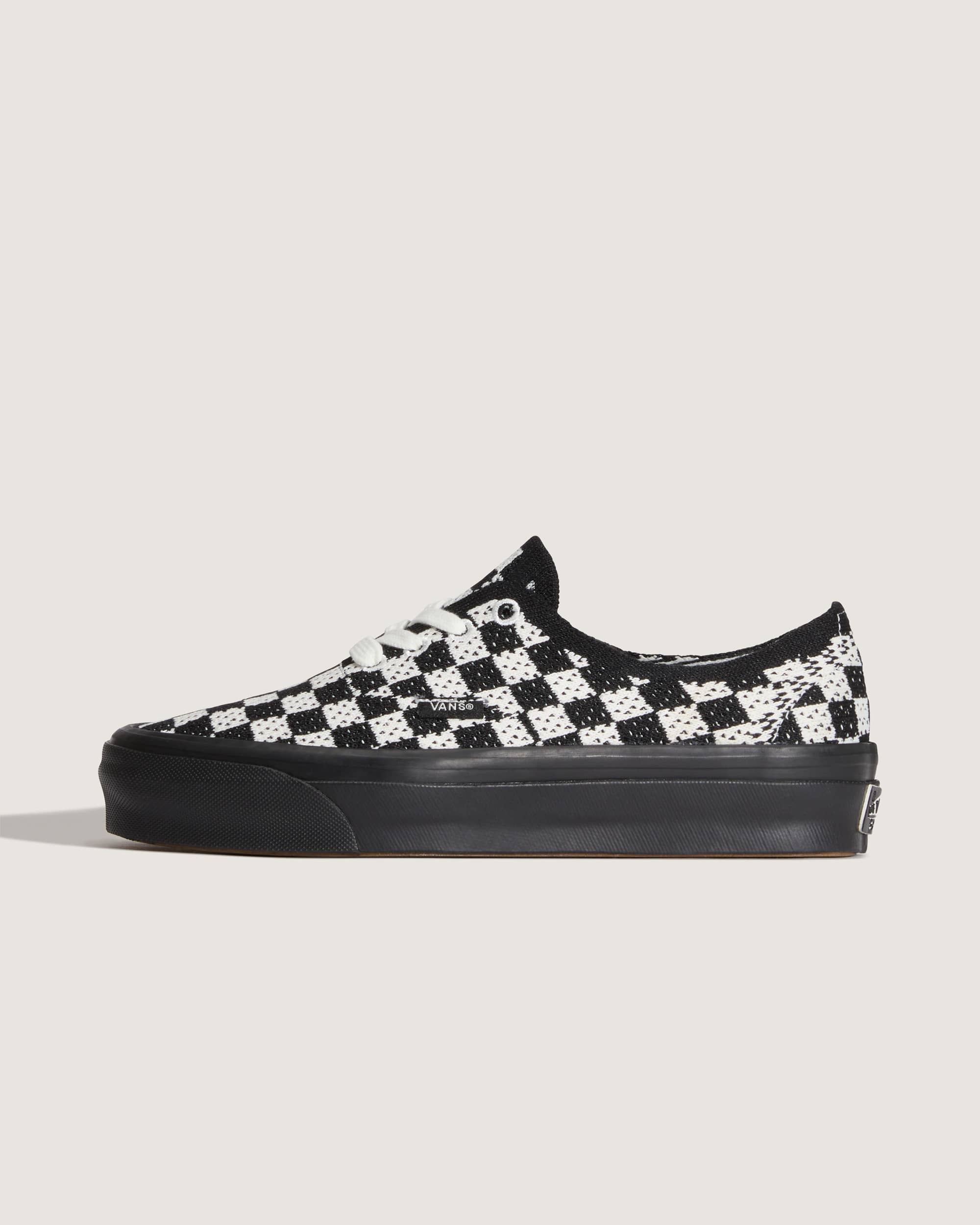 Premium Authentic Checkerboard Shoes VANS Black HERO