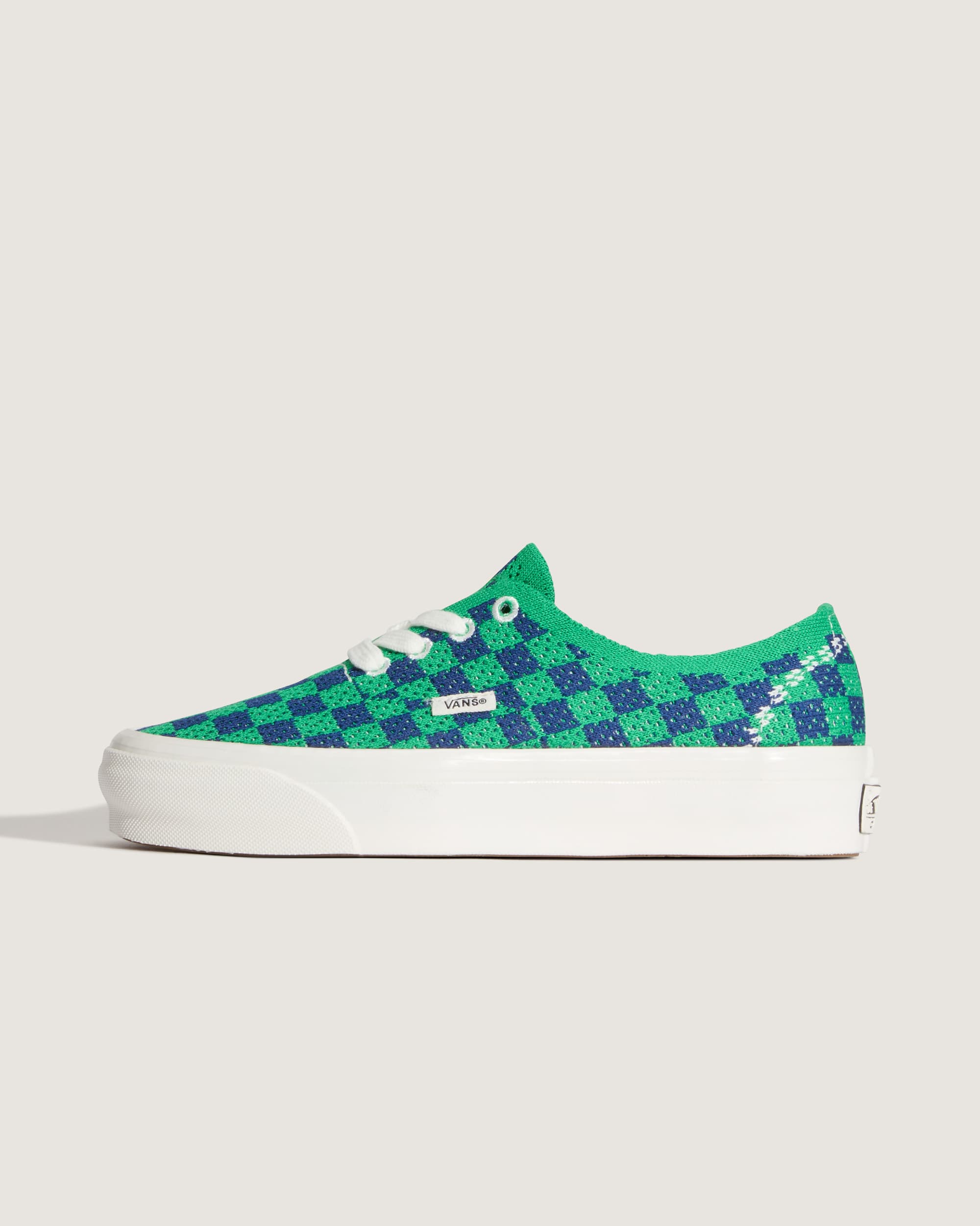 Chaussures Premium Authentic Checkerboard VANS Vert HERO