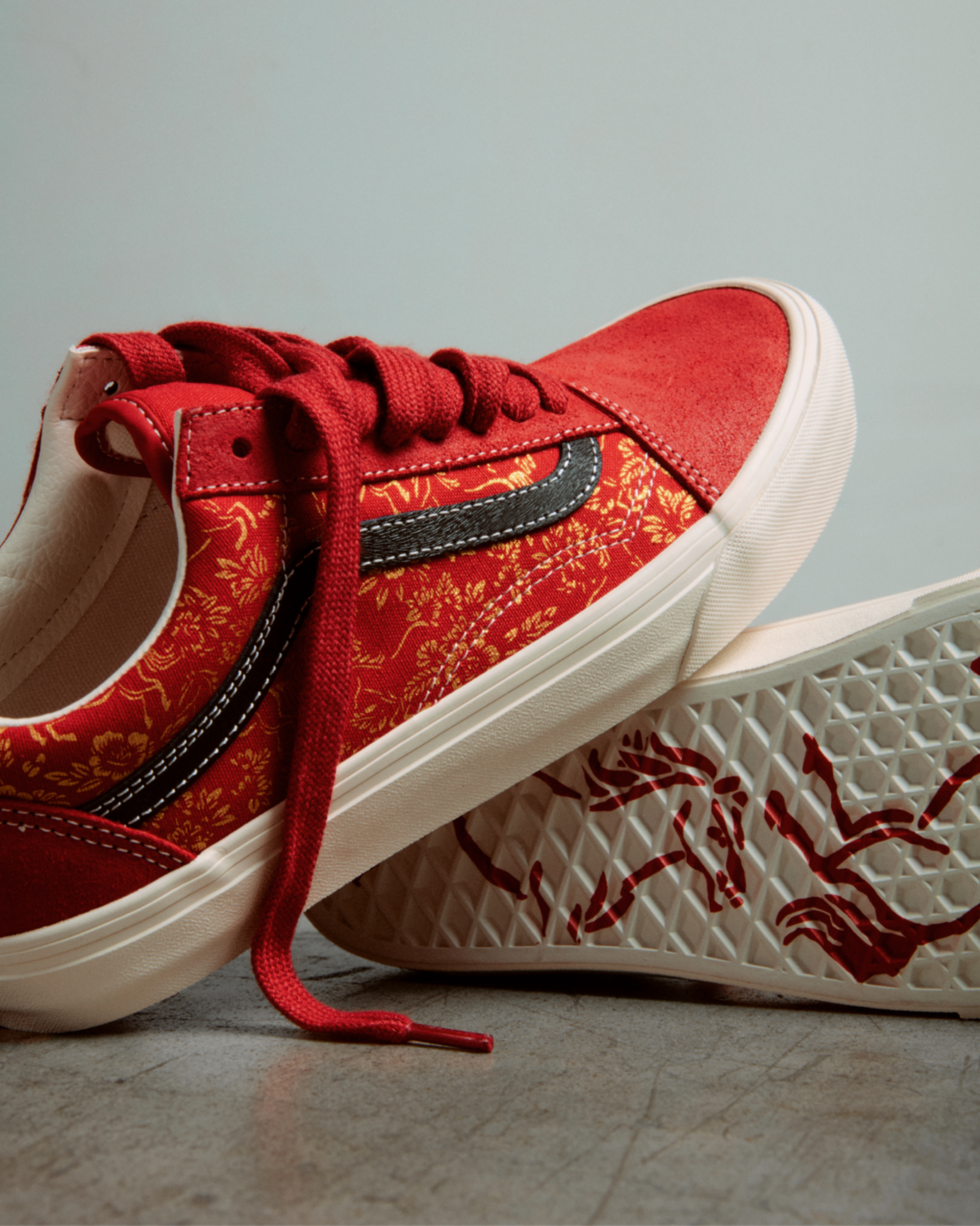 Buty Old Skool Year of the Horse VANS CzerwonyZoty ALT2