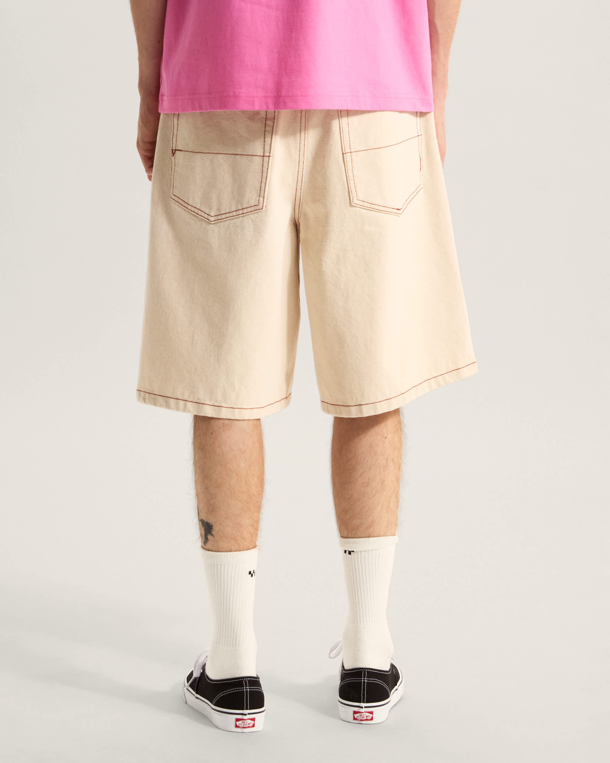 Pantalones cortos denim de corte holgado Check5 VANS Blanco ALT3