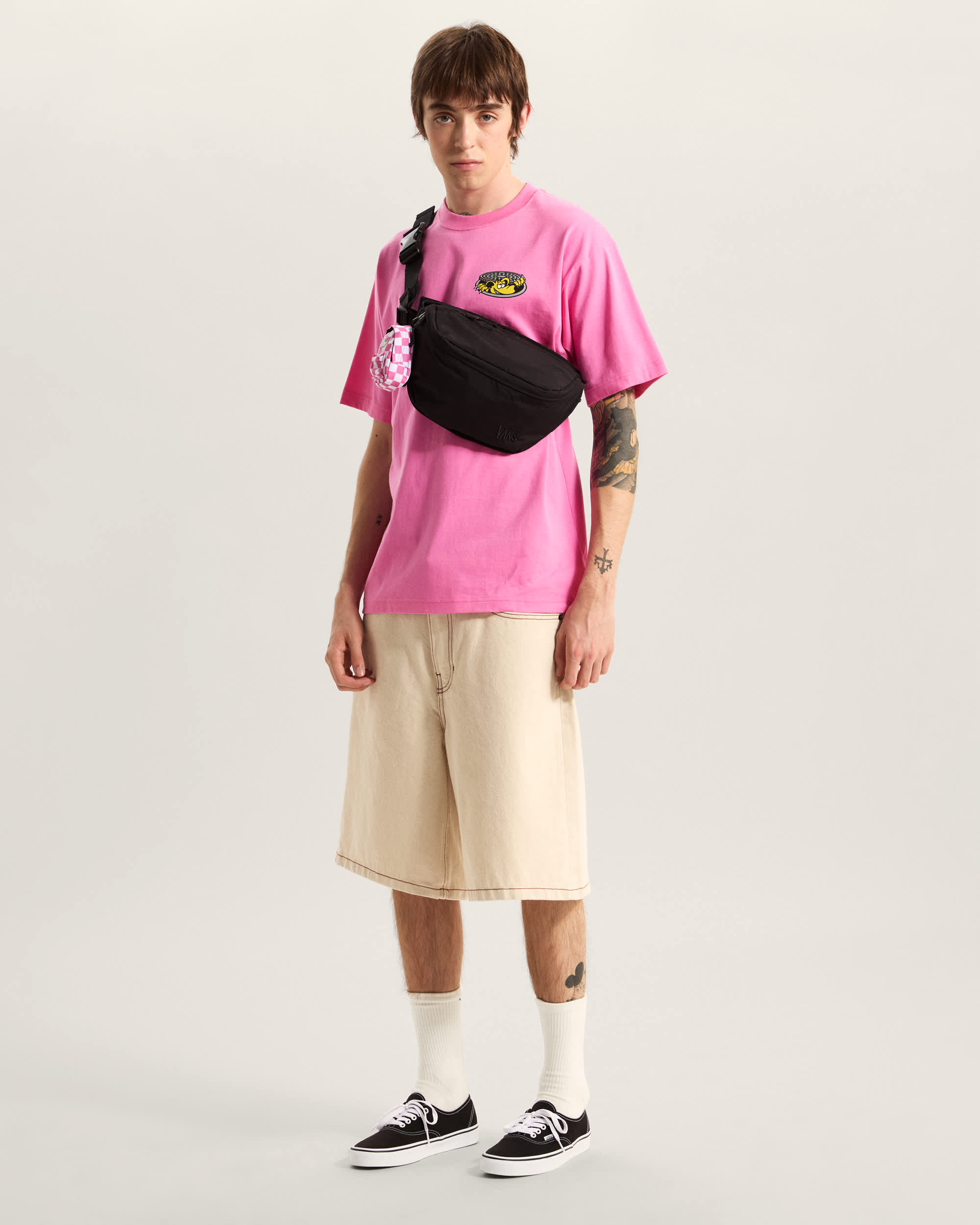 Pantalones cortos denim de corte holgado Check5 VANS Blanco ALT5