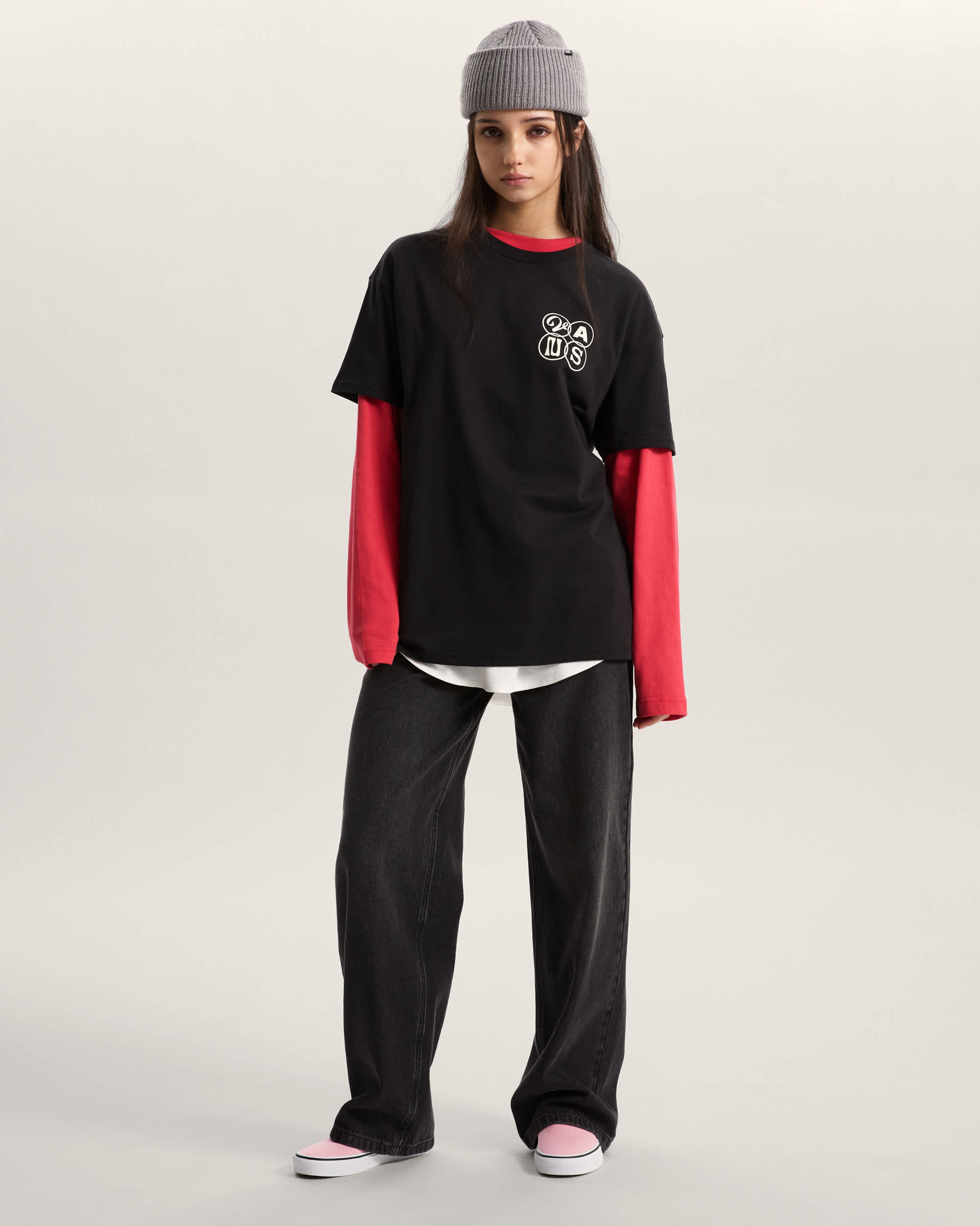 Chaussures Classic SlipOn VANS Rose ALT4