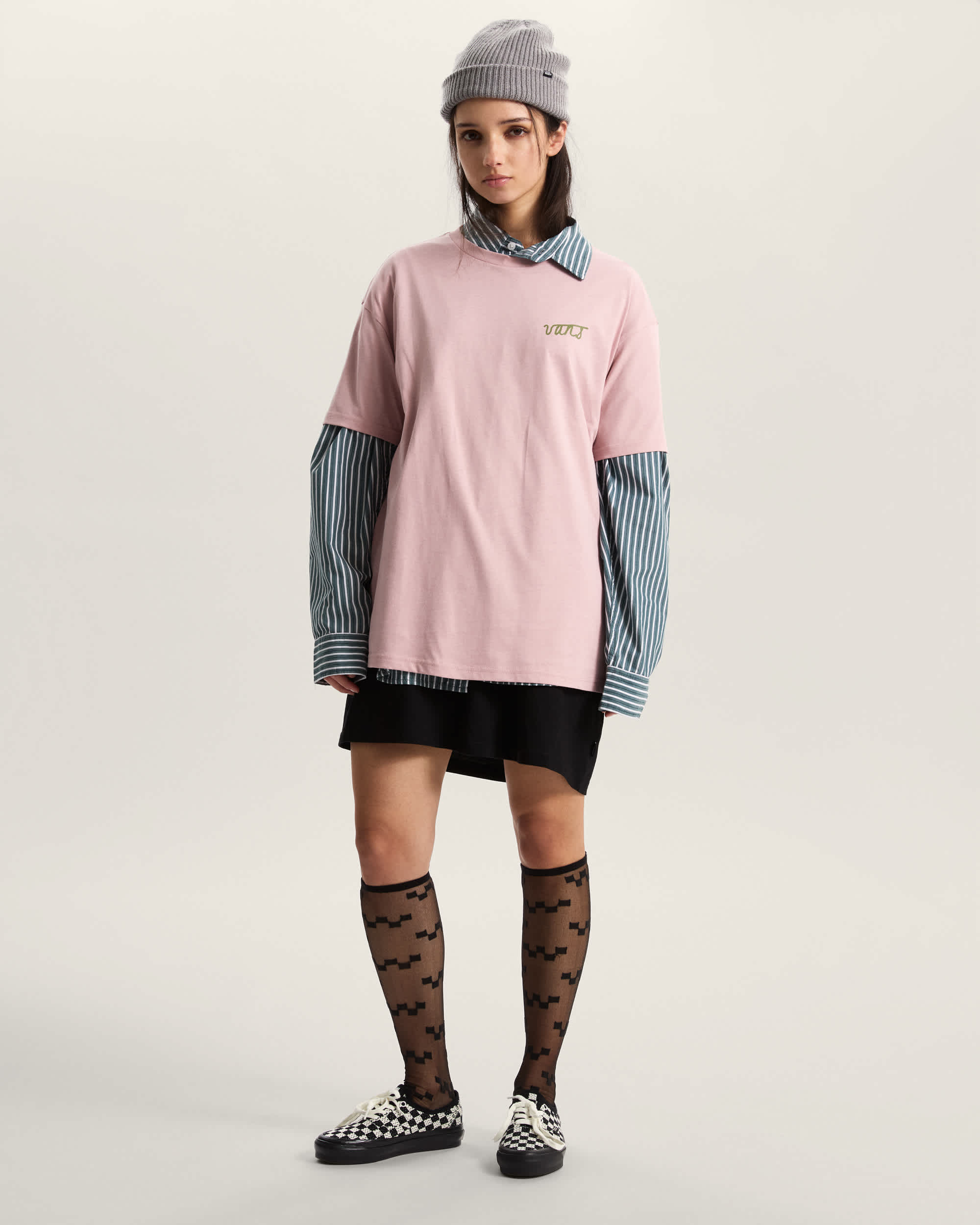 Premium Authentic Checkerboard Shoes VANS Black ALT4