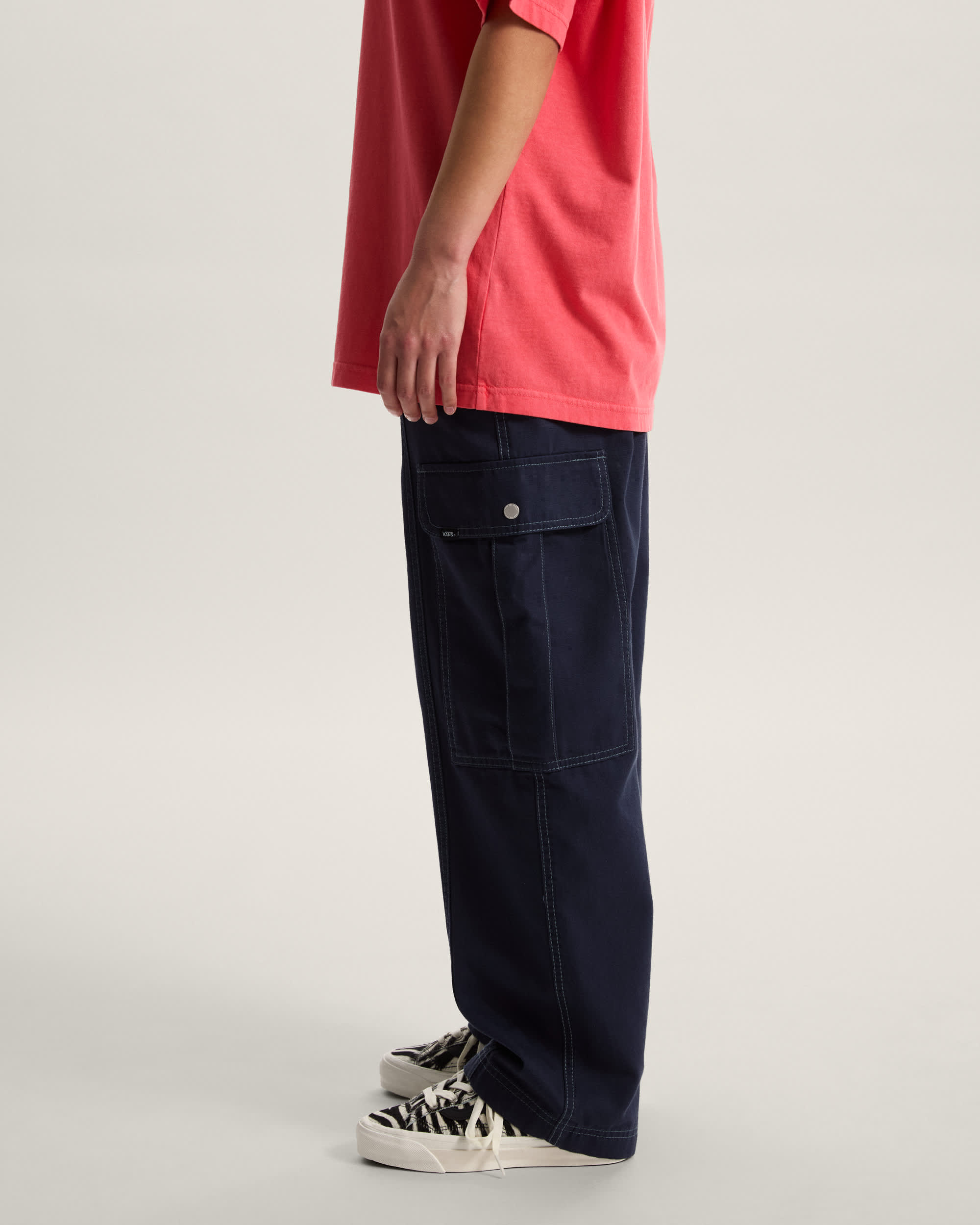 Pantaloni in tela Sidewalk VANS Blu ALT4