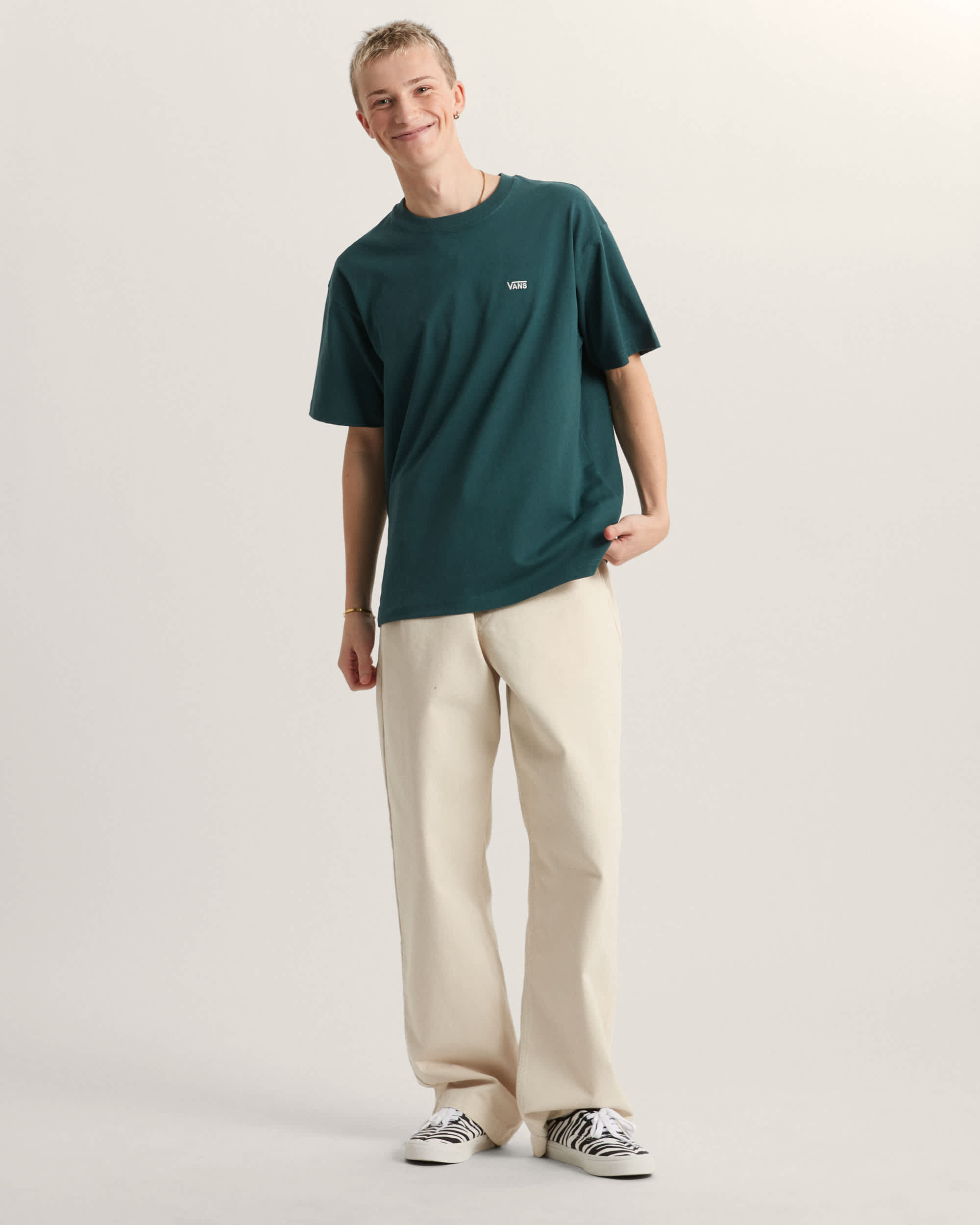 Lockeres TShirt mit Logo auf der linken Brust II VANS Grn ALT4