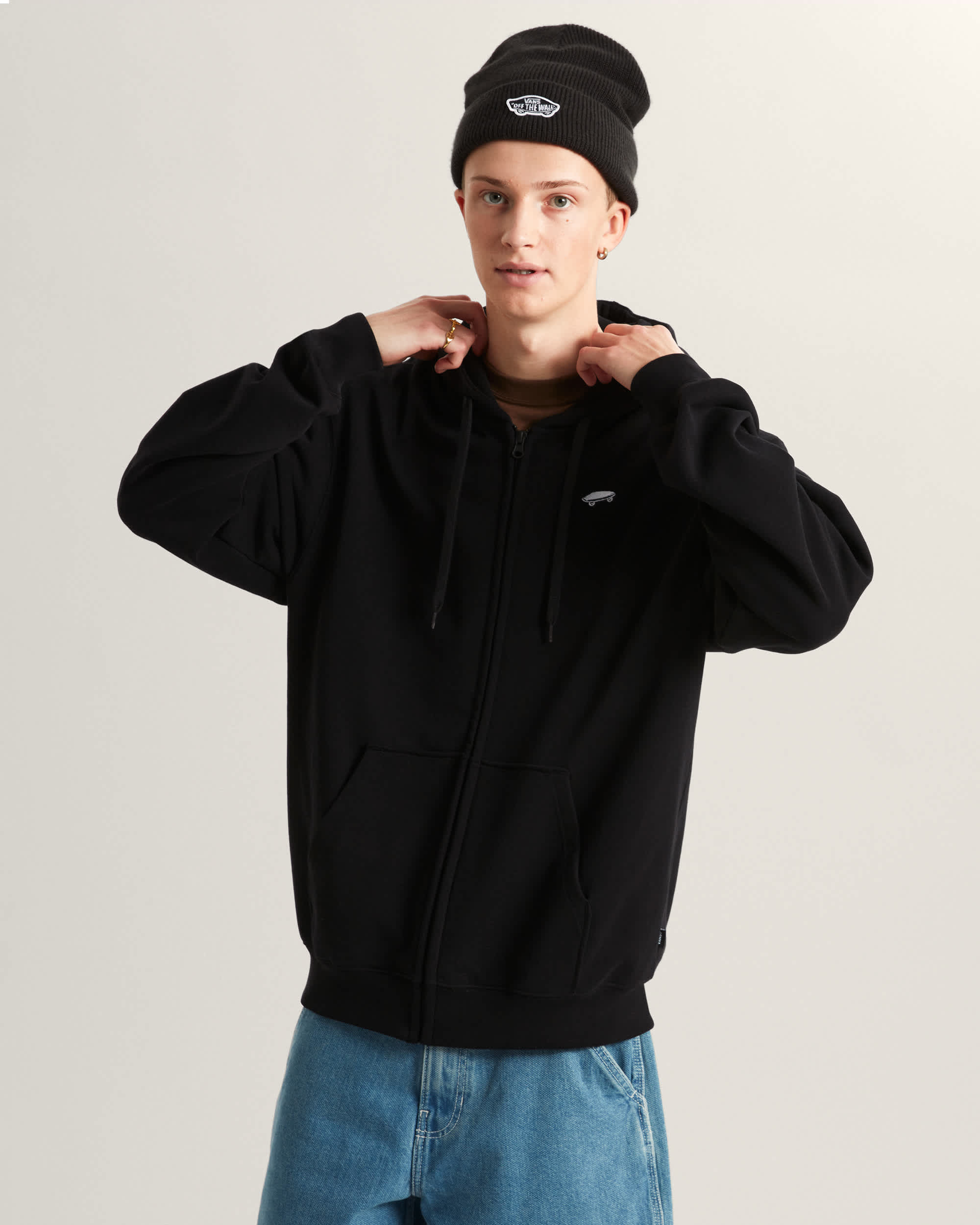 Sweat  capuche zipp Salton VANS Noir ALT2