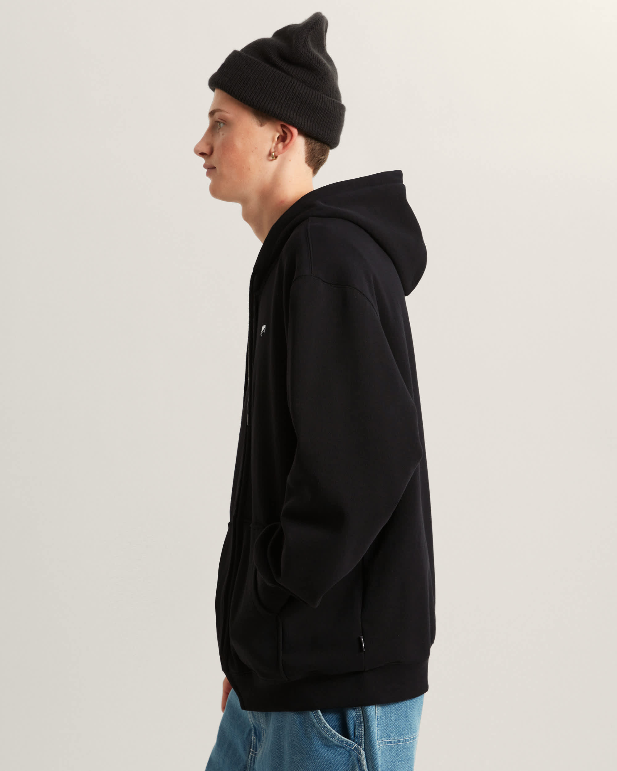 Sweat  capuche zipp Salton VANS Noir ALT4