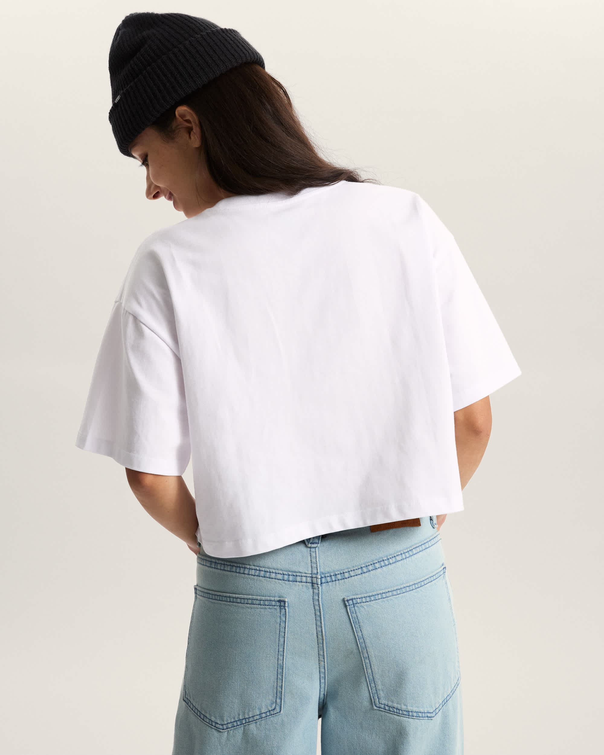 Maglietta W SALTON RELAX CROP VANS Bianco ALT3