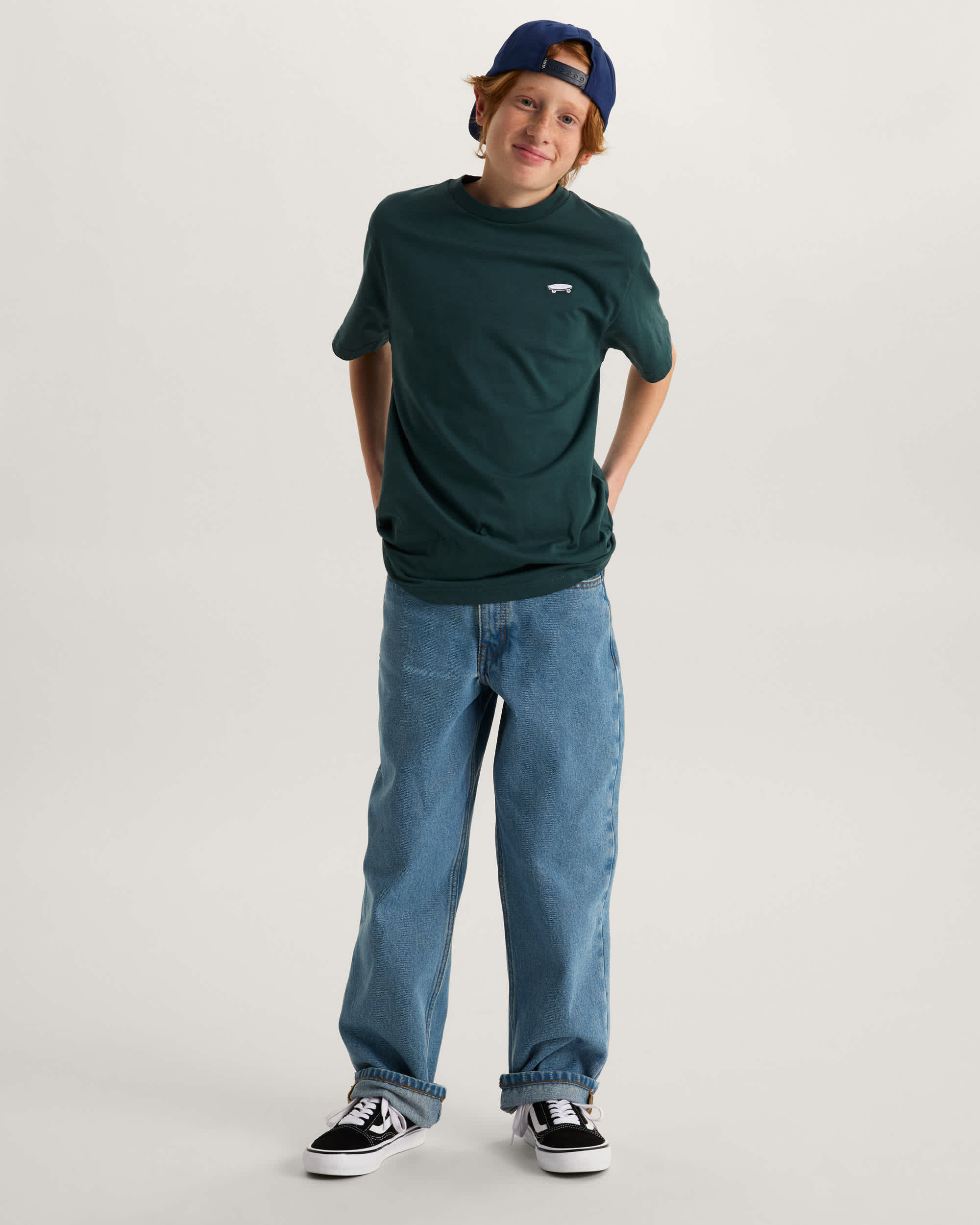 Salton TShirt fr Kinder 814 Jahre VANS Grn ALT4