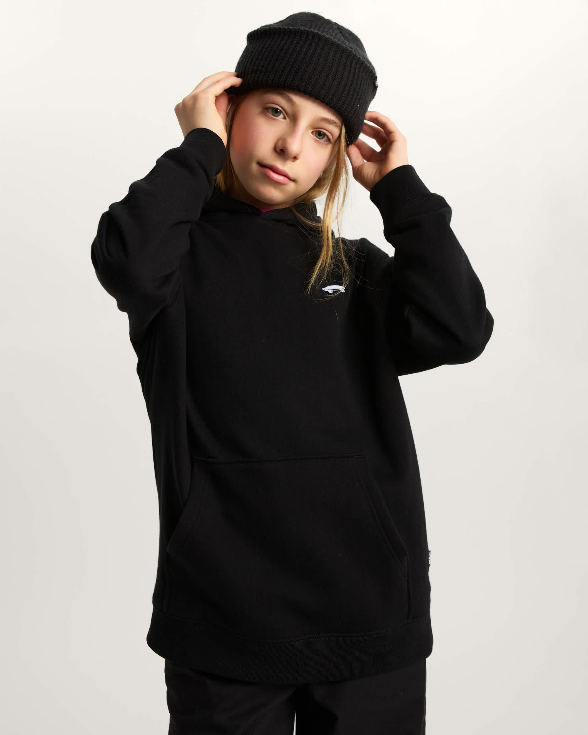 Sweat  capuche Salton Loose Enfant 814 ans VANS Noir ALT5