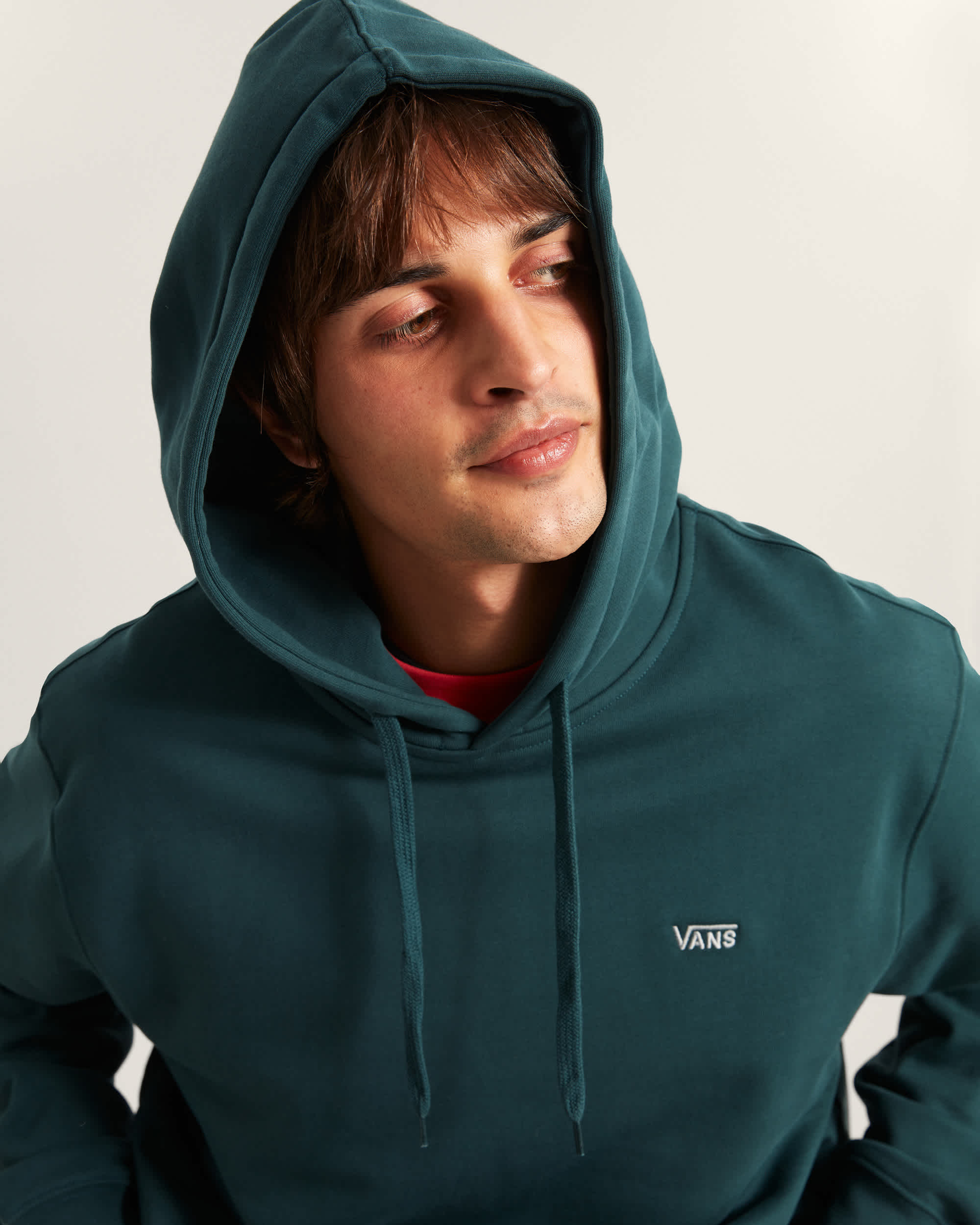 Felpa Con Cappuccio Uomo Hang Loos – Colore Verde Osso, Taglia L, 280 G/m², Cotone E Poliestere