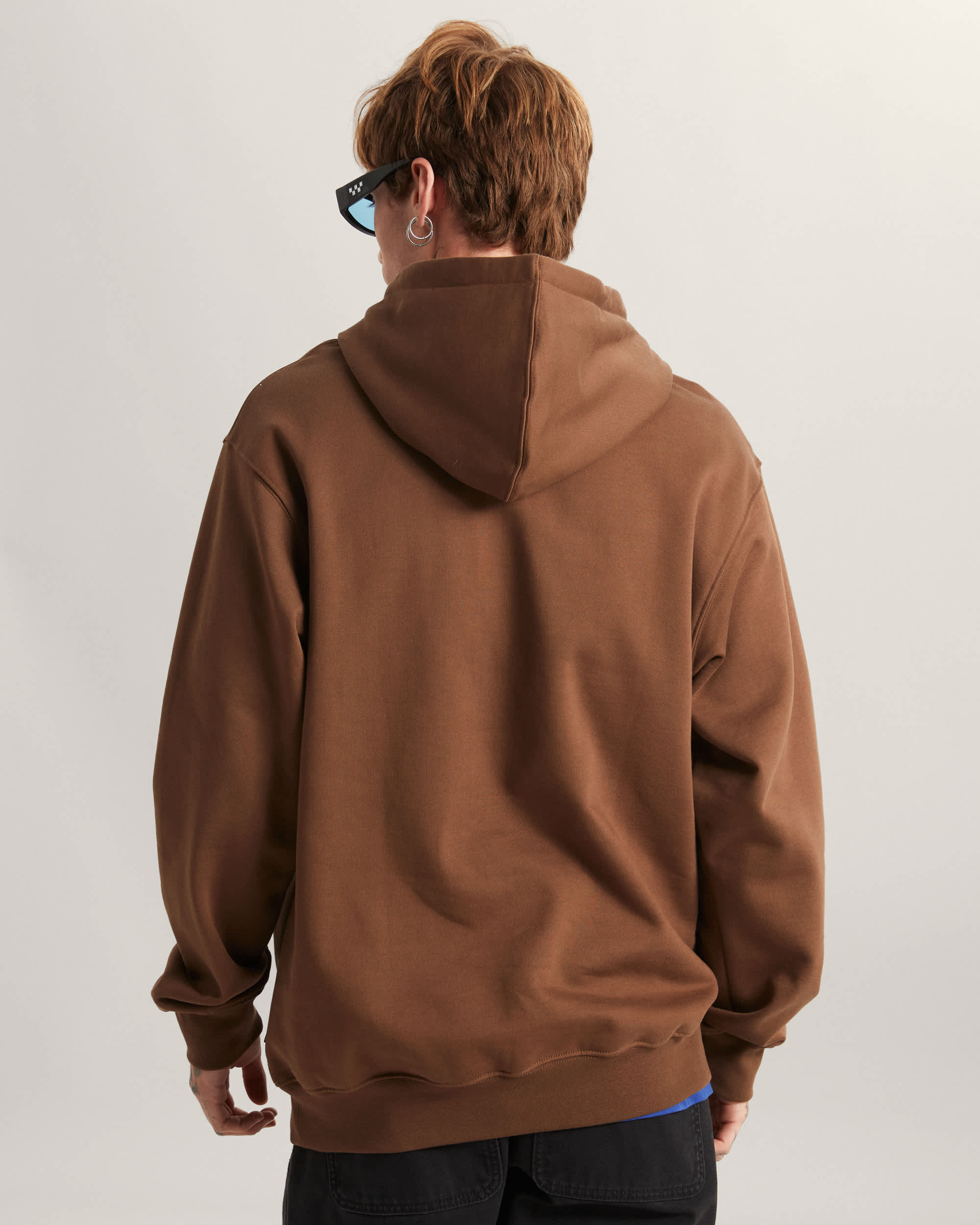 LEFT CHEST II LOOSE Hoodie VANS Bruin ALT3