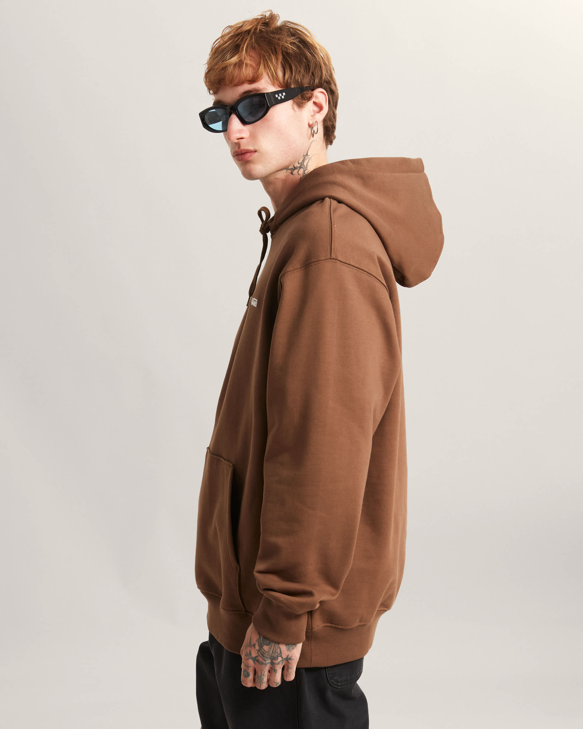 LEFT CHEST II LOOSE Hoodie VANS Bruin ALT4