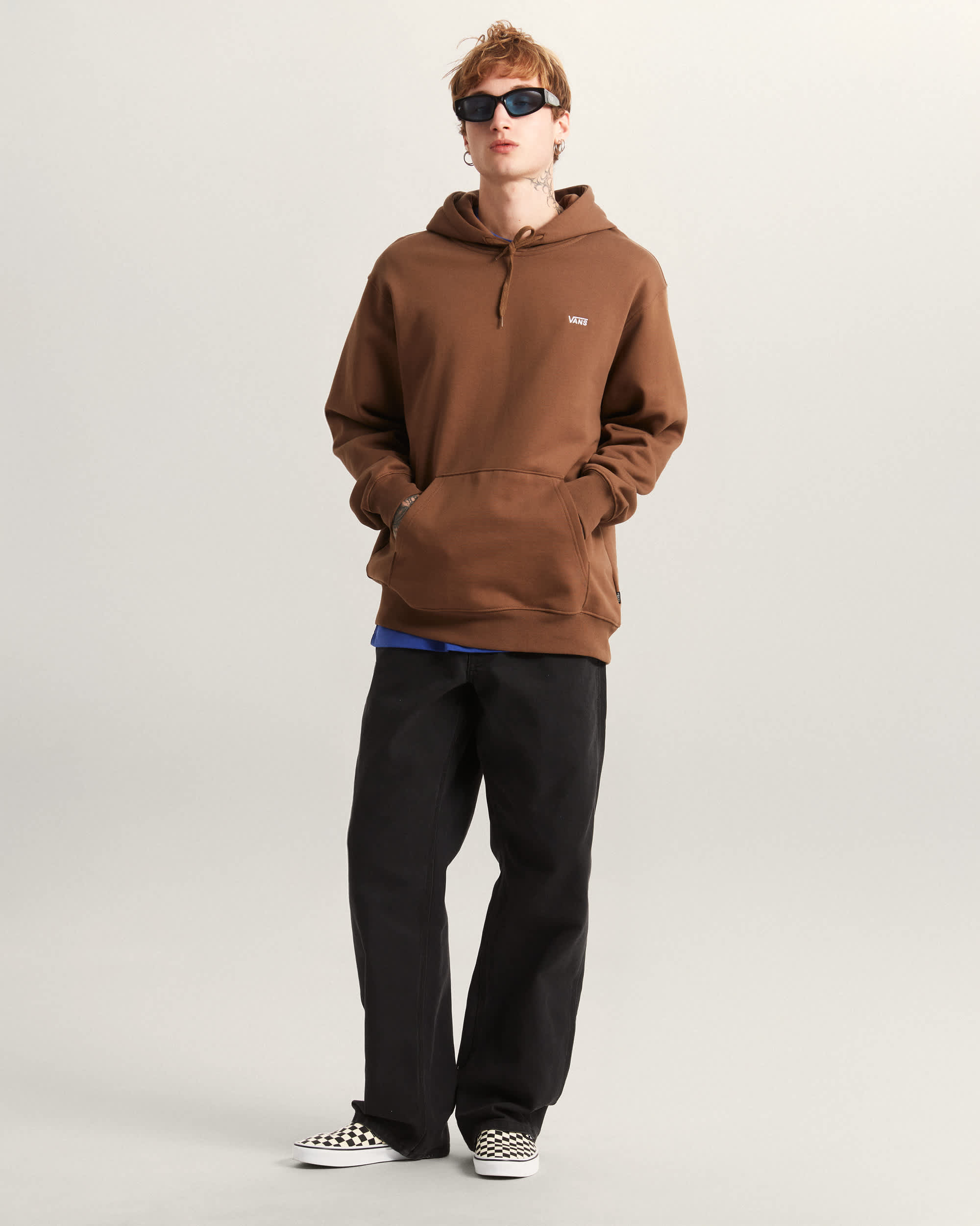 LEFT CHEST II LOOSE Hoodie VANS Bruin ALT5