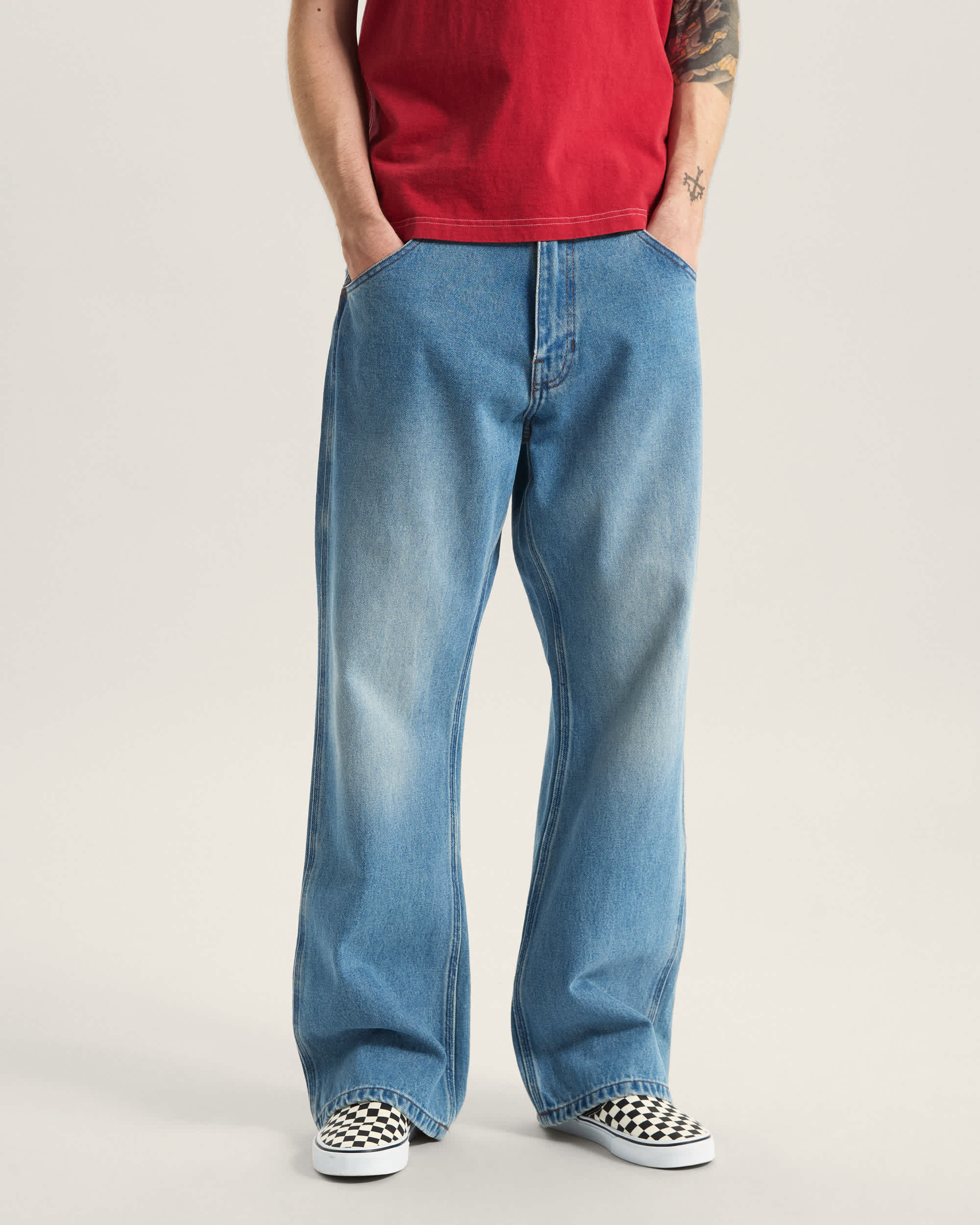 Skate Loose Bootcut Denim Trousers VANS Blue ALT2