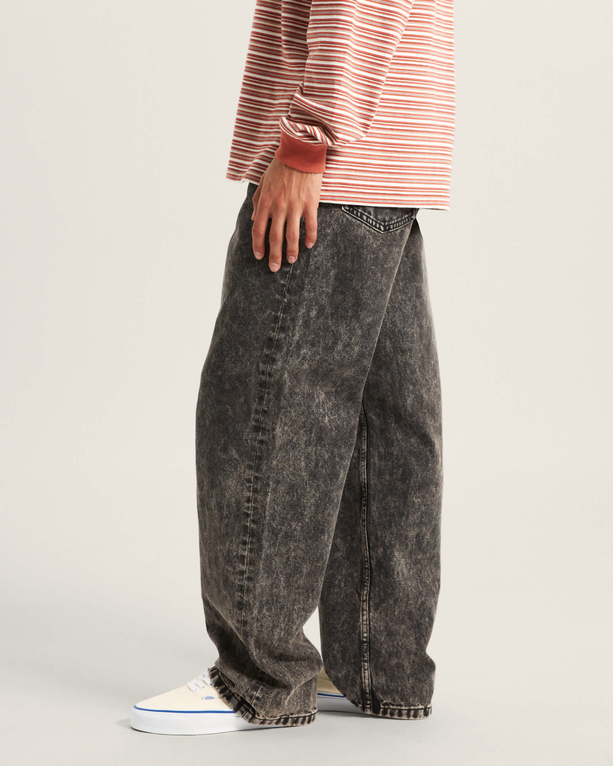 Pantalones vaqueros holgados Check5 VANS Negro ALT4