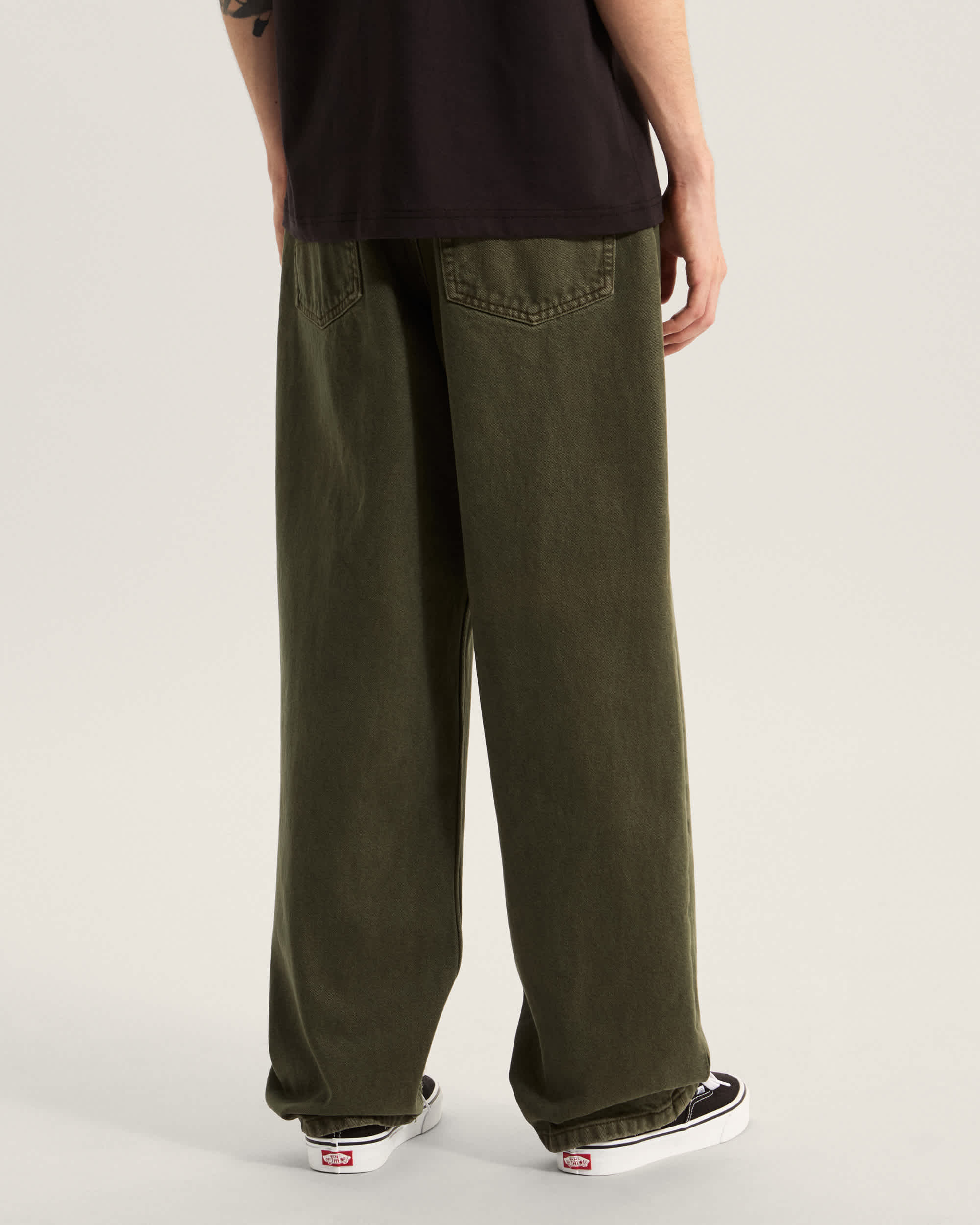 Check5 Loose Denim Trousers VANS Green ALT3