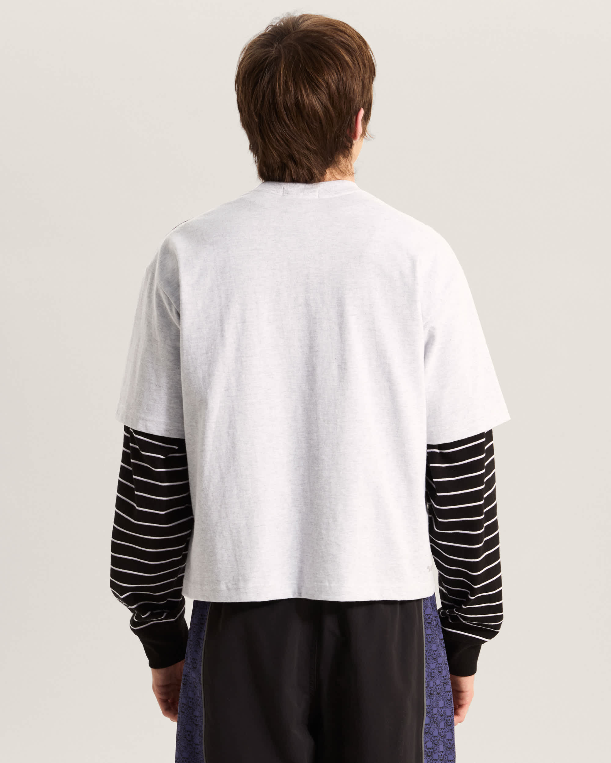 Smoke Skull Short SS Tee ASH HEATHER VANS Gris ALT3