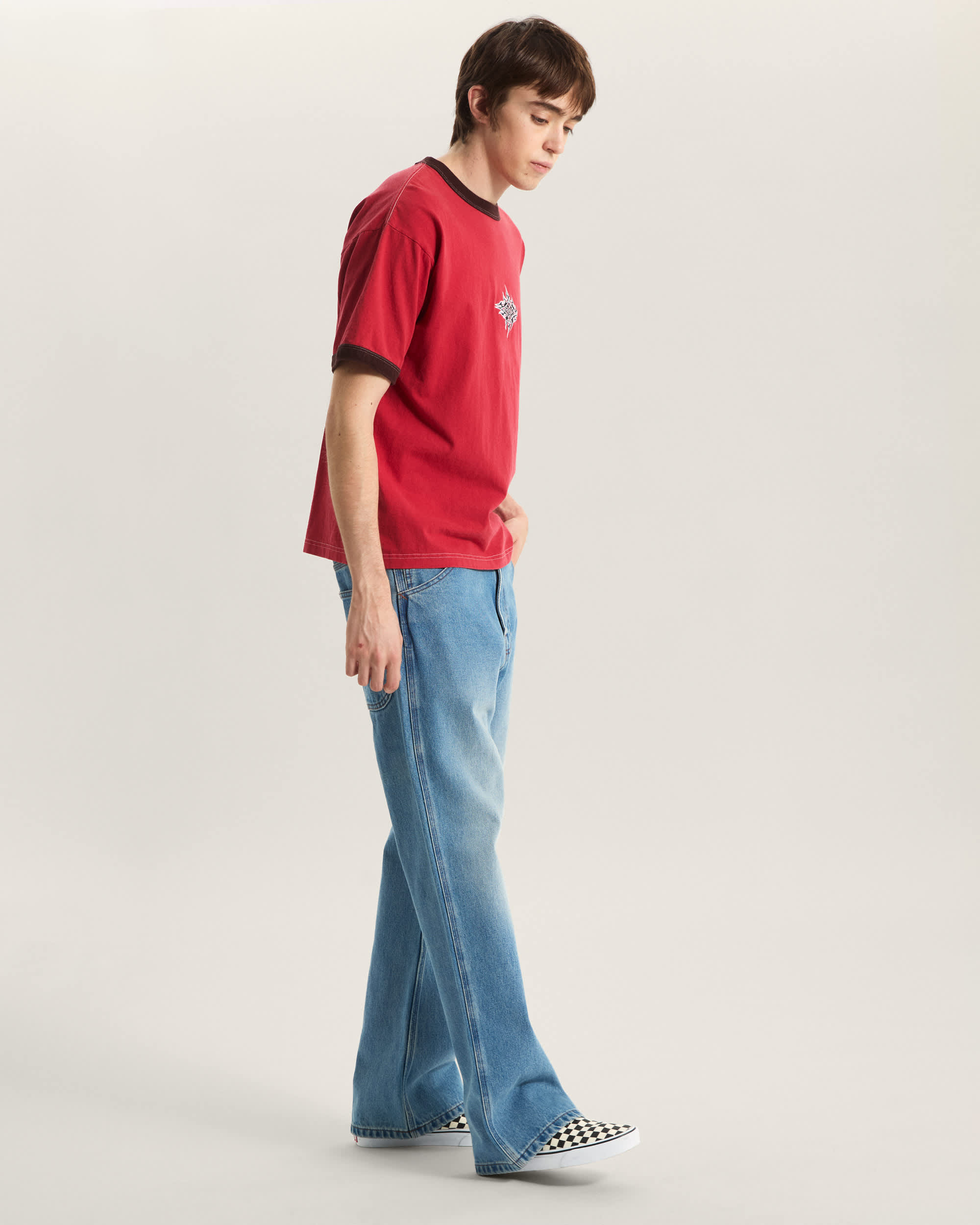 Flame Face TShirt VANS Rosa ALT4