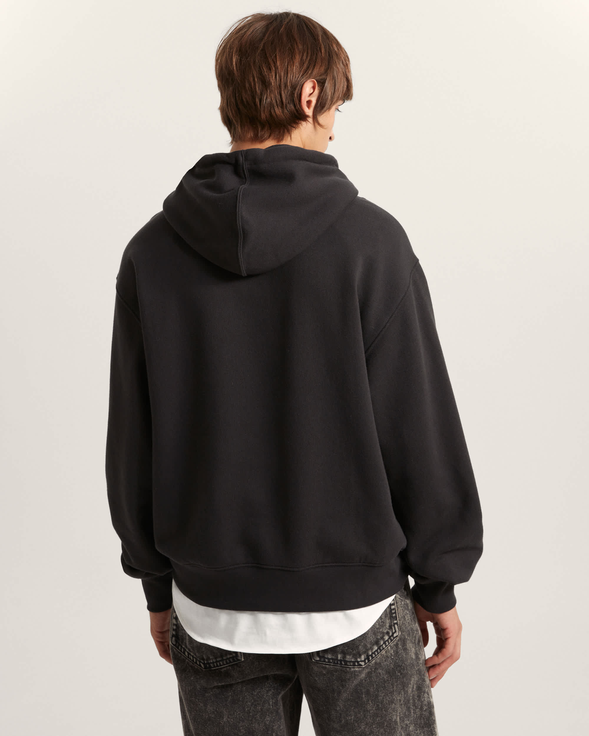 Bluza z kapturem Stretch Logo Pullover VANS Czarny ALT3