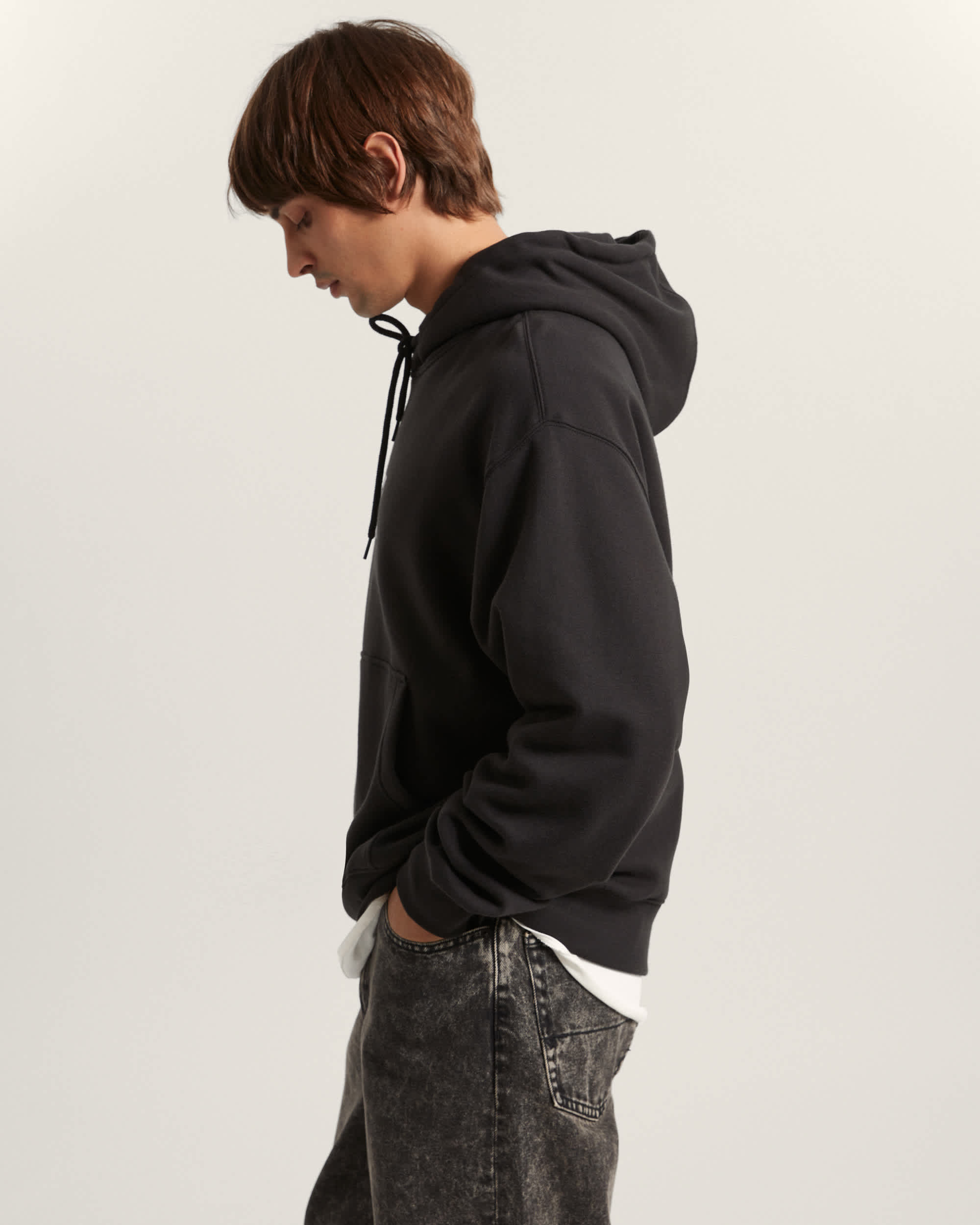 Bluza z kapturem Stretch Logo Pullover VANS Czarny ALT4