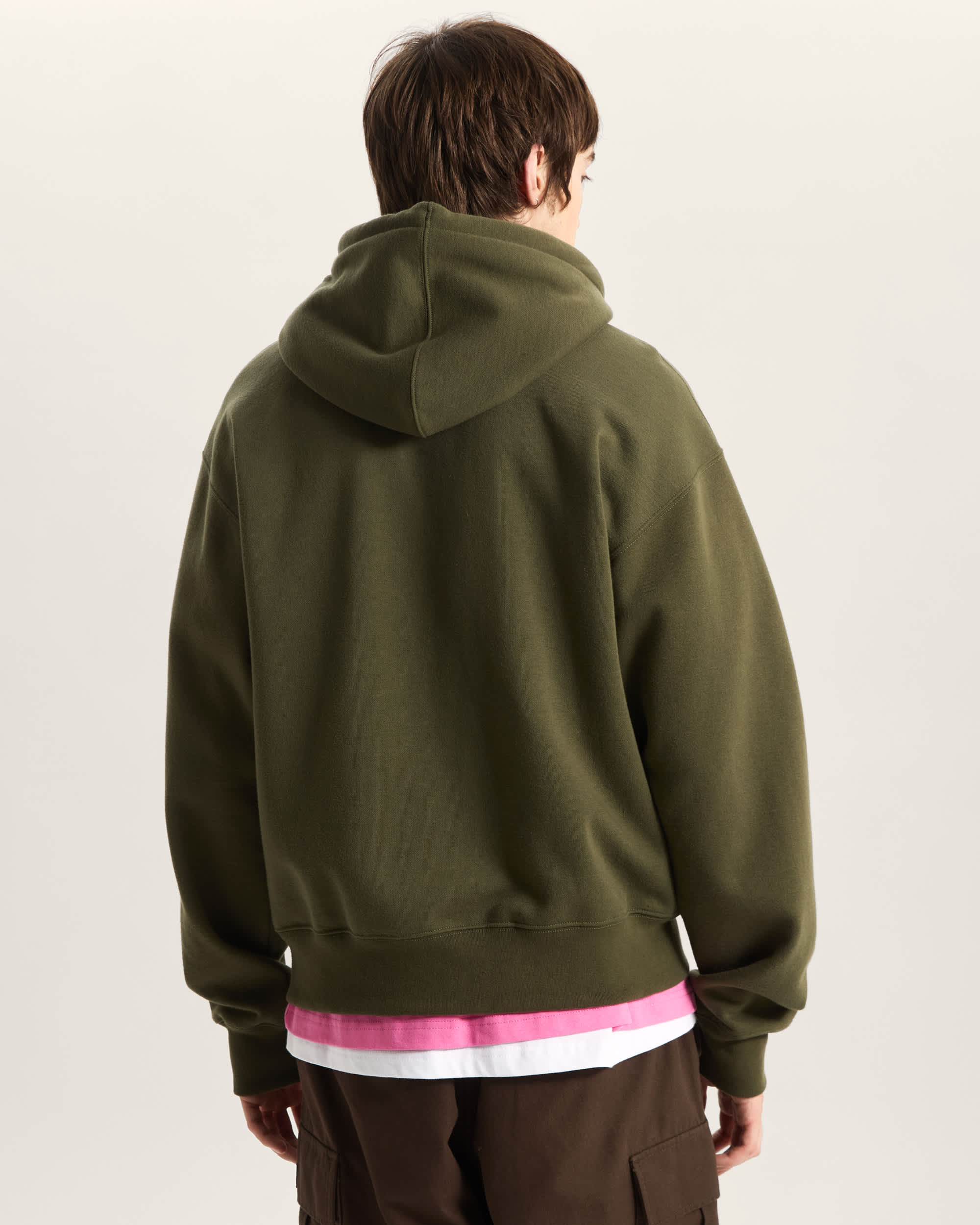 Sweat  capuche zipp Wild Circle VANS Vert ALT3