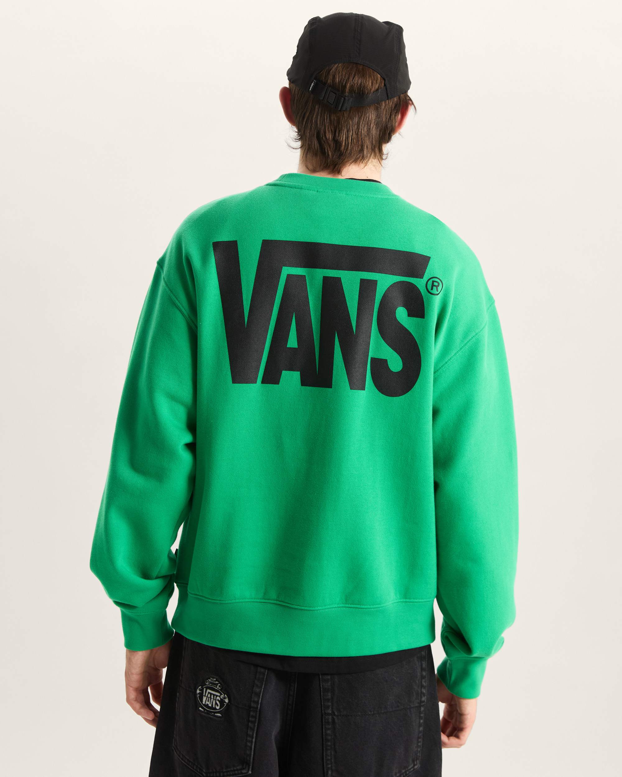 Sudadera elstica de cuello redondo con logotipo VANS Verde ALT3