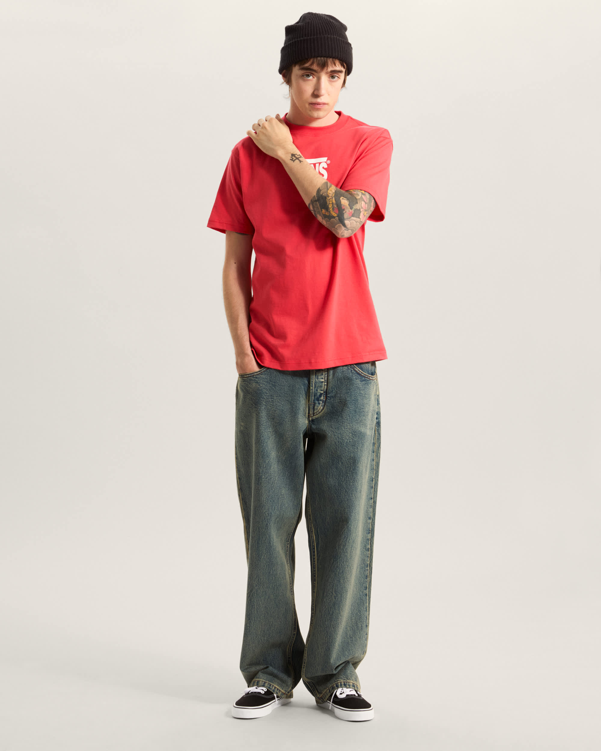 Maglietta Stretch Logo VANS Rosa ALT4