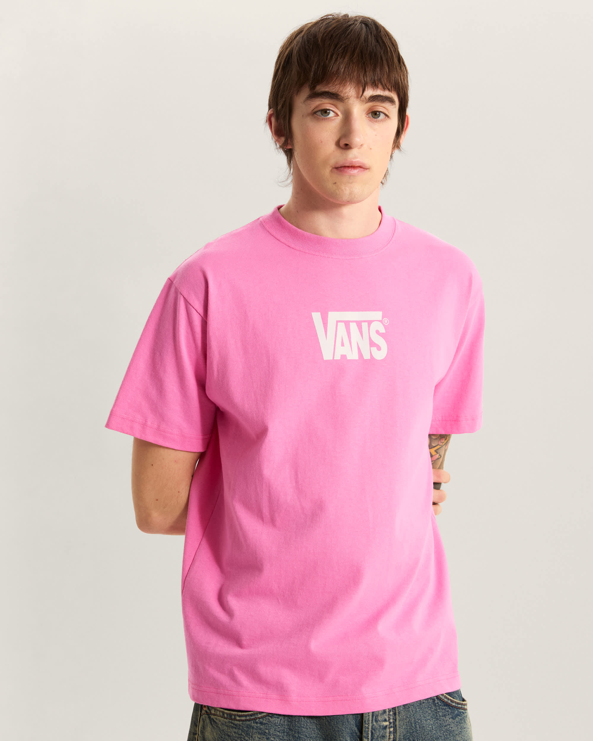 Stretch Logo Tee VANS Roze ALT2