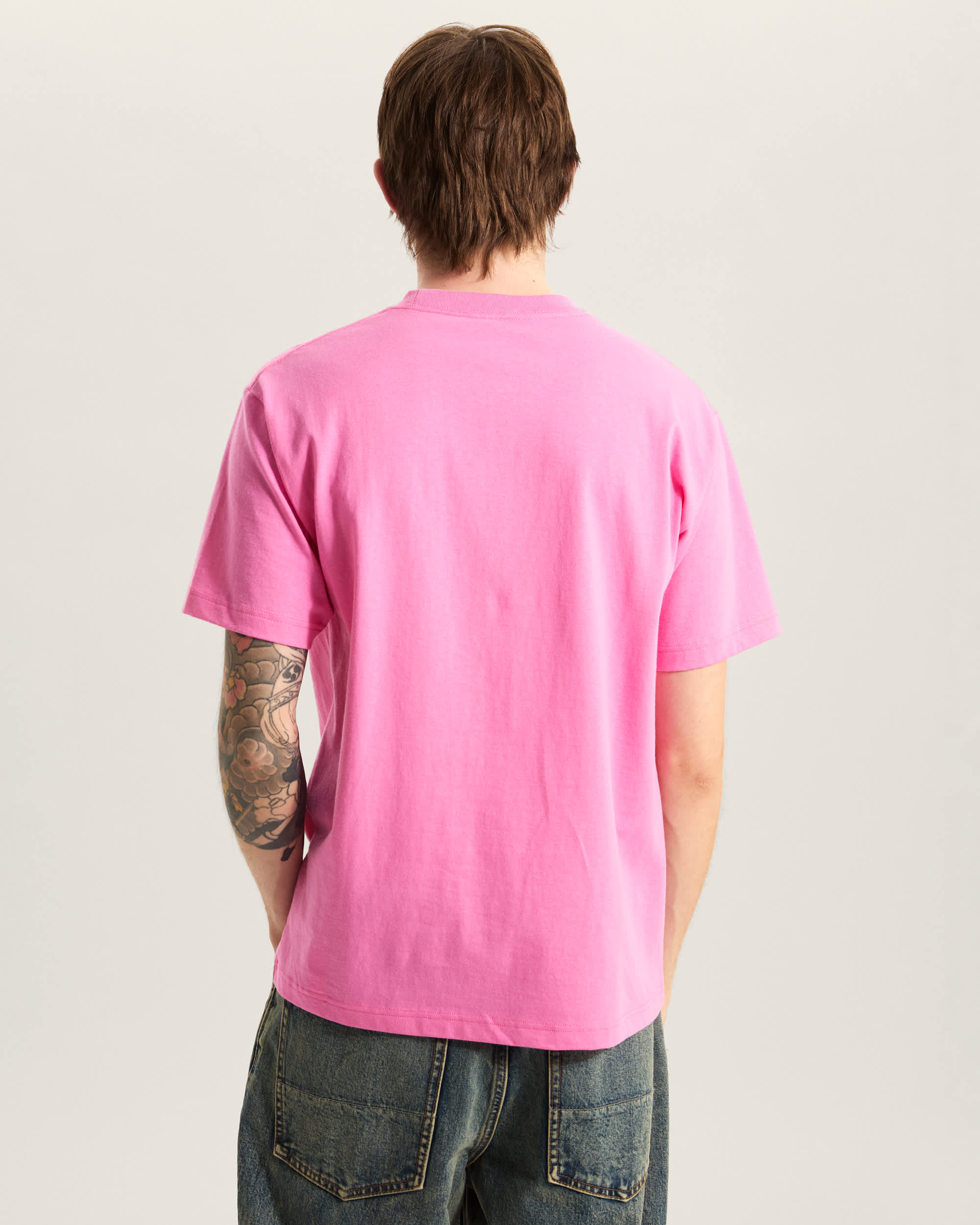 Stretch Logo TShirt VANS Pink ALT3