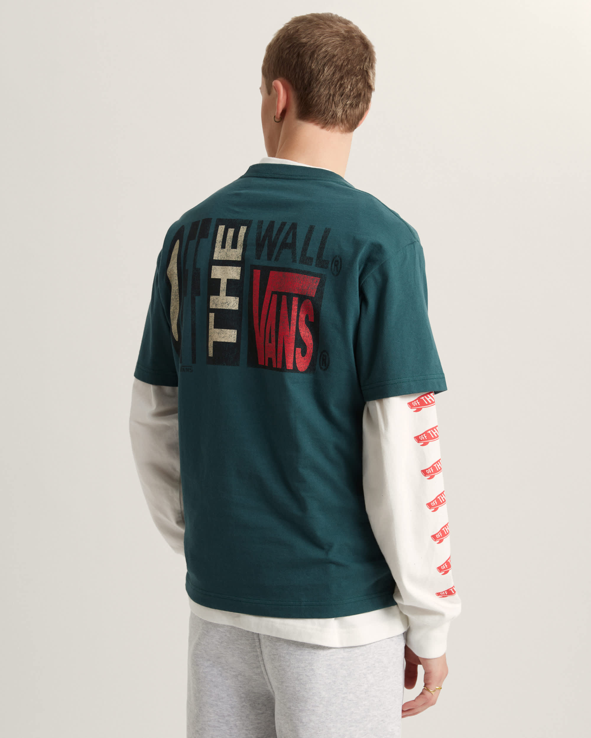 Stretch Stack Crackle TShirt VANS Grn ALT3